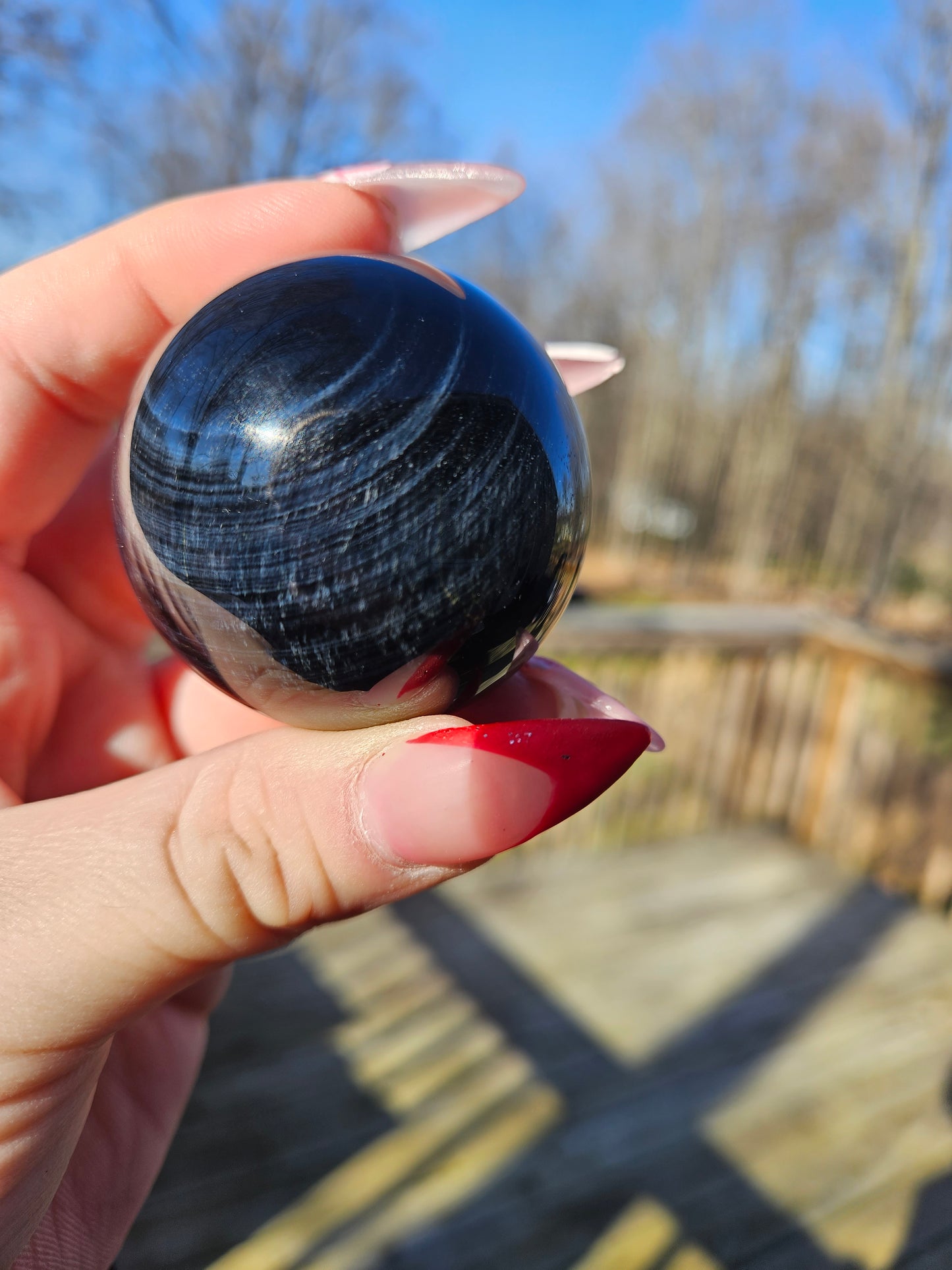 Blue Tigers Eye Sphere