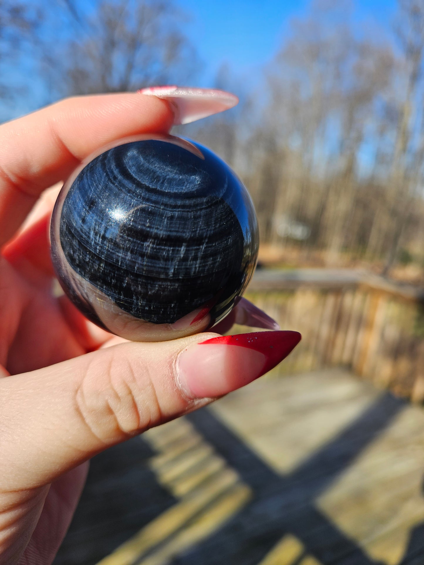 Blue Tigers Eye Sphere