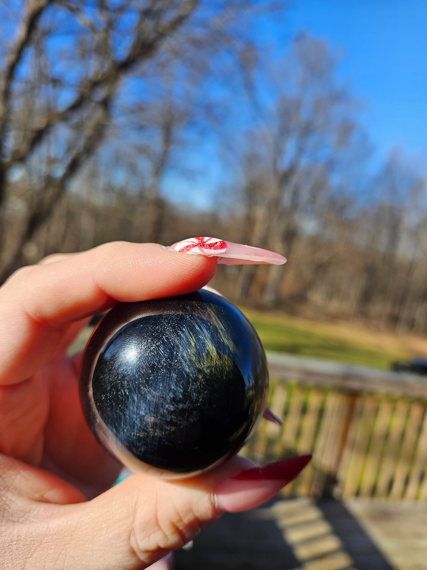 Blue Tigers Eye Sphere