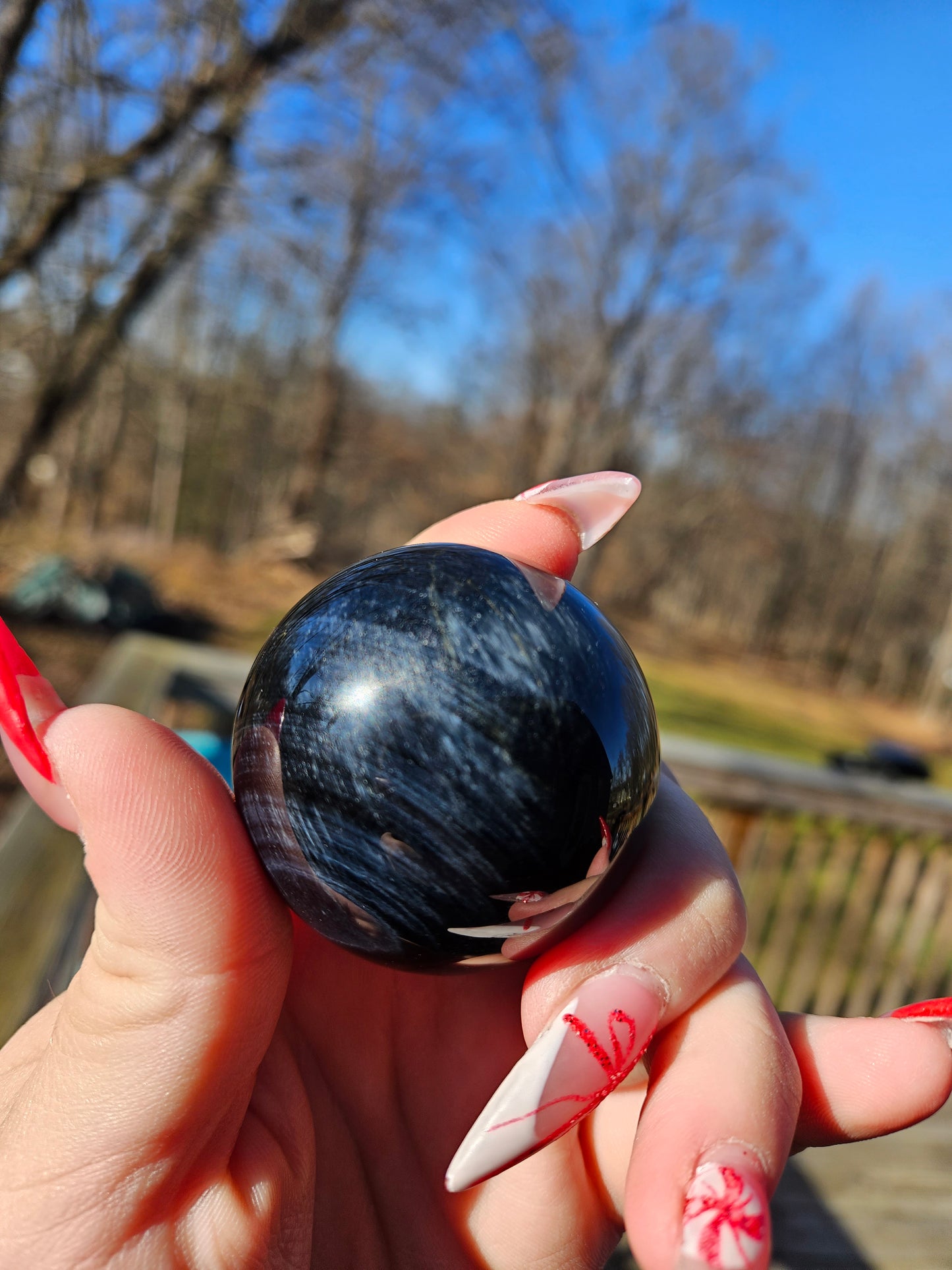 Blue Tigers Eye Sphere
