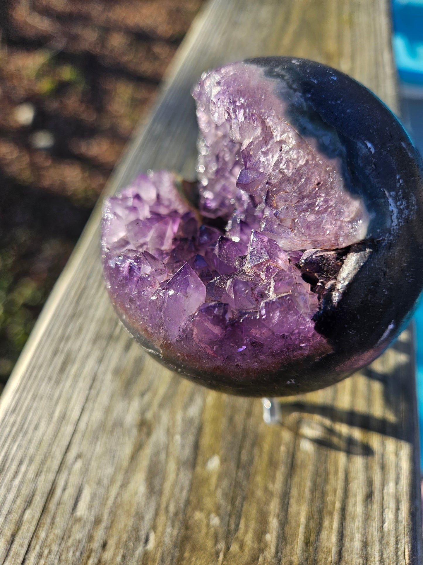 Amethyst Geode Sphere