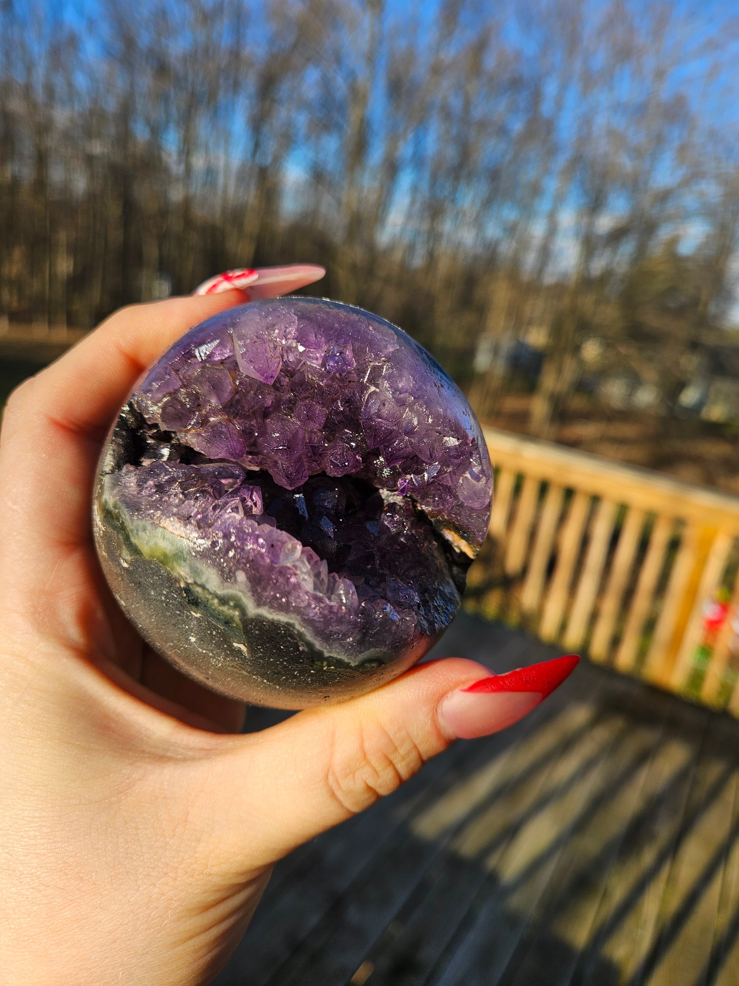 Amethyst Geode Sphere