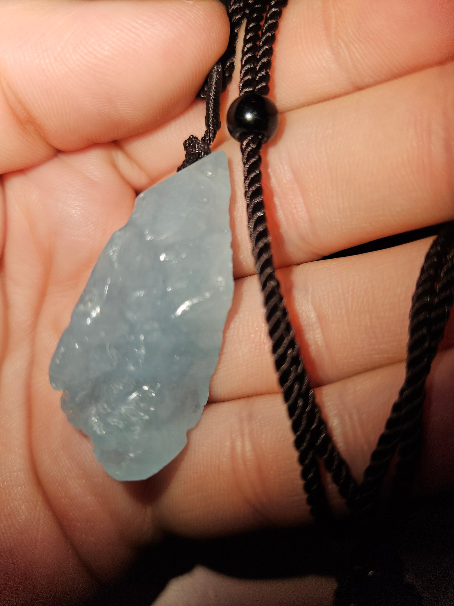 Raw Aquamarine Necklace