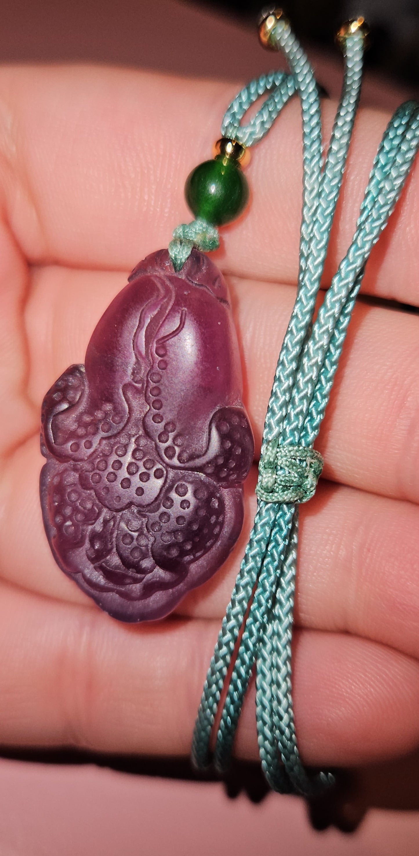Flourite Flower Necklace