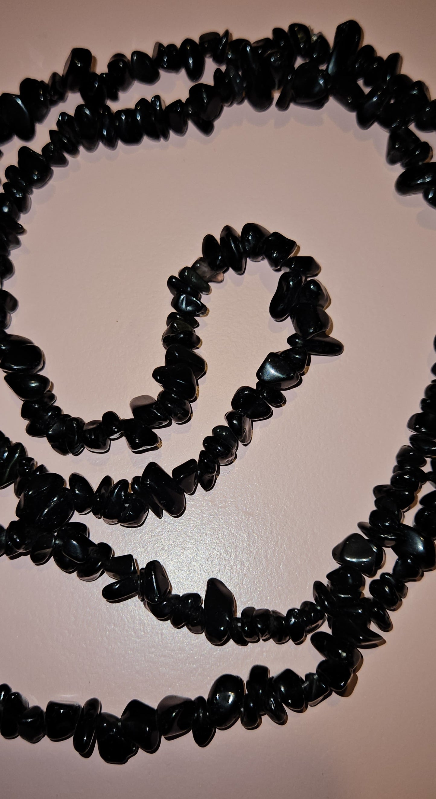 Obsidian Chip Necklace
