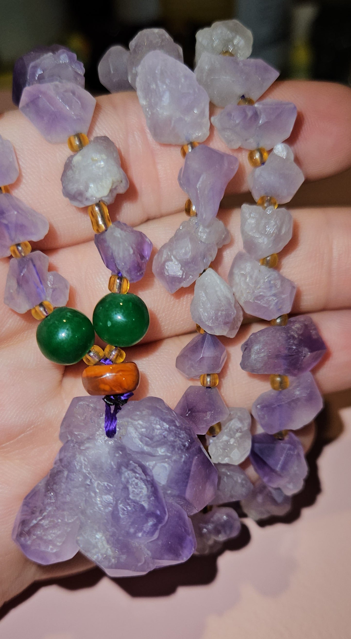 Raw Amethyst Necklace