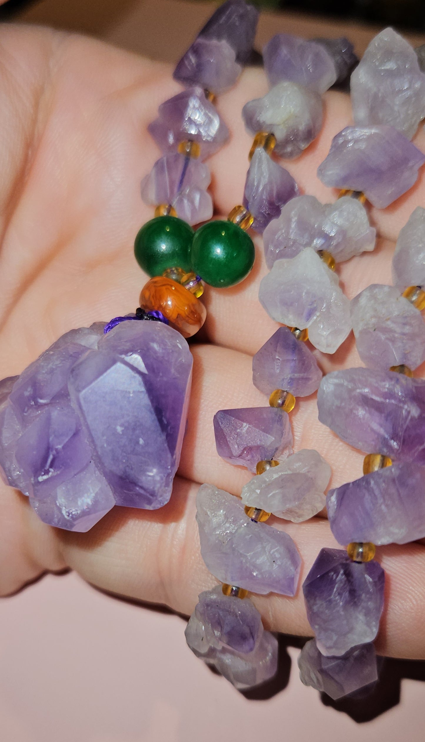 Raw Amethyst Necklace