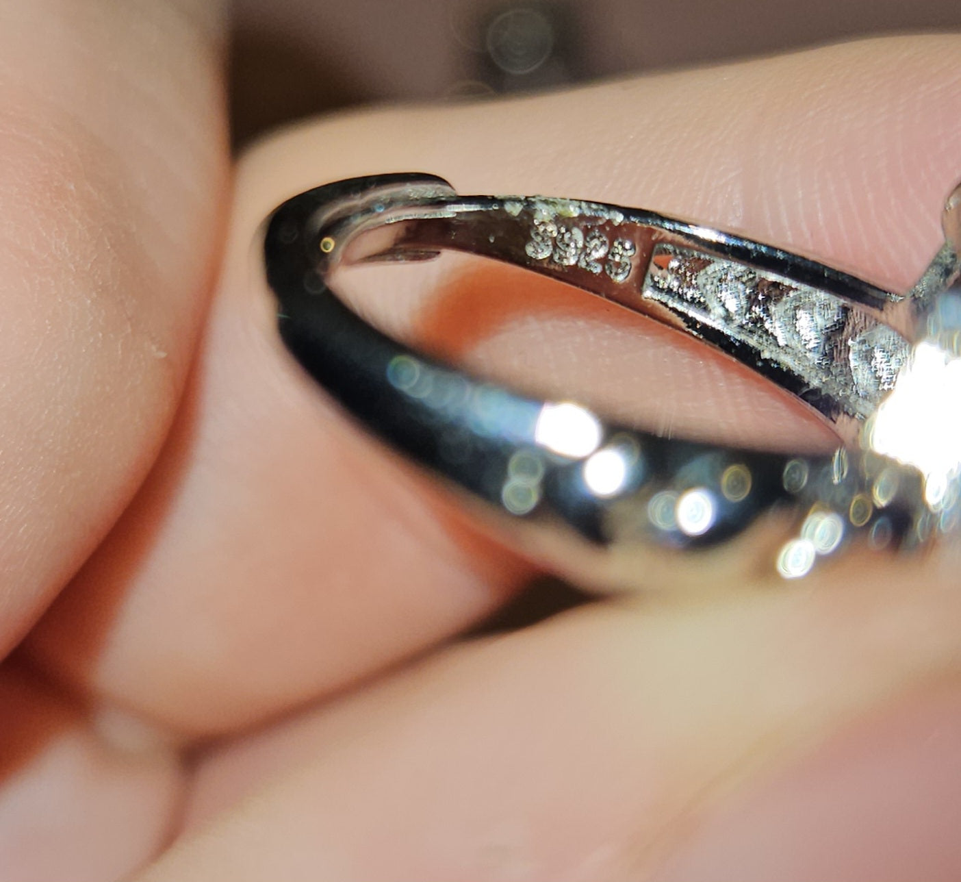 Flower Agate 925 Ring