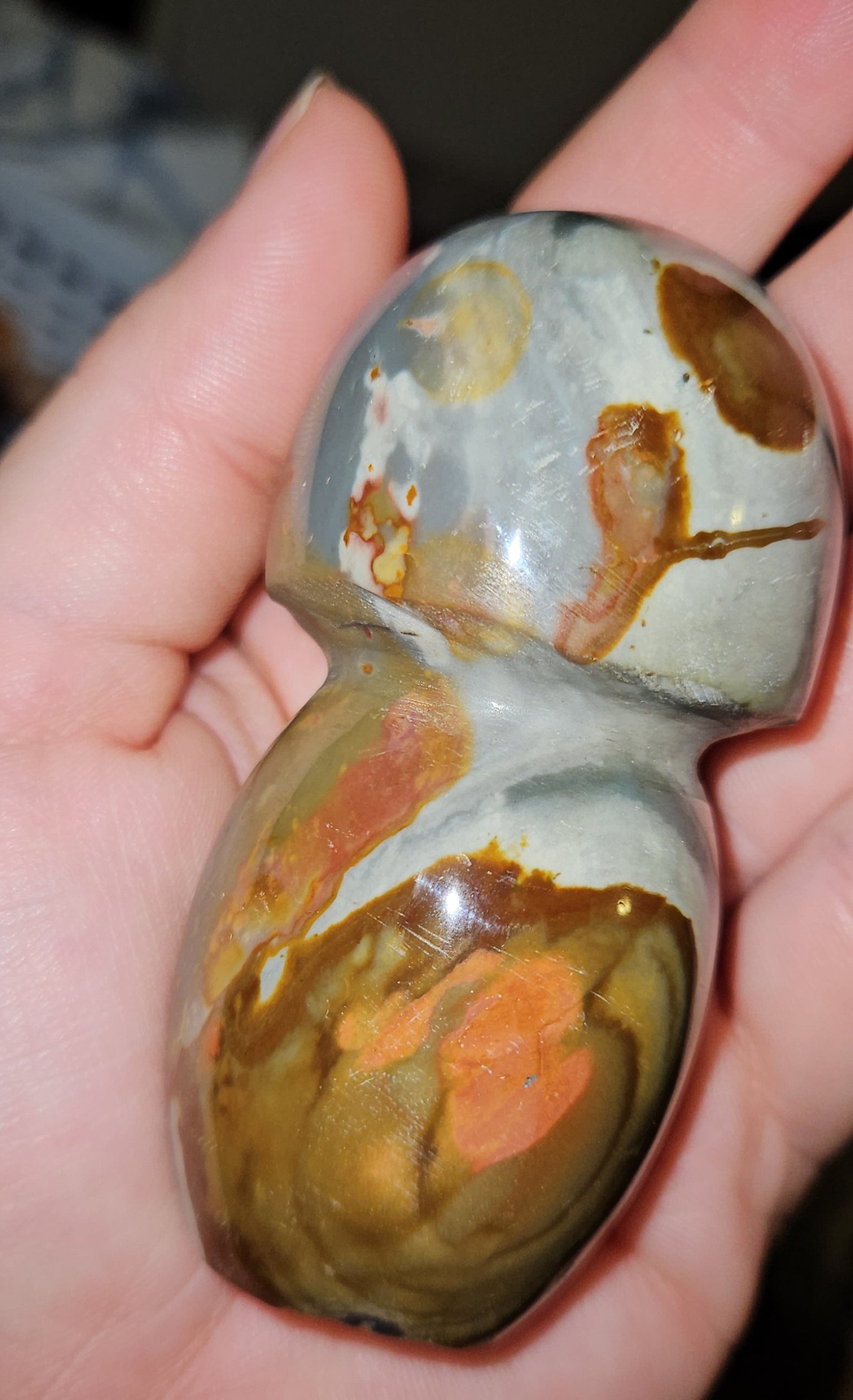 Polychrome Jasper Mushroom