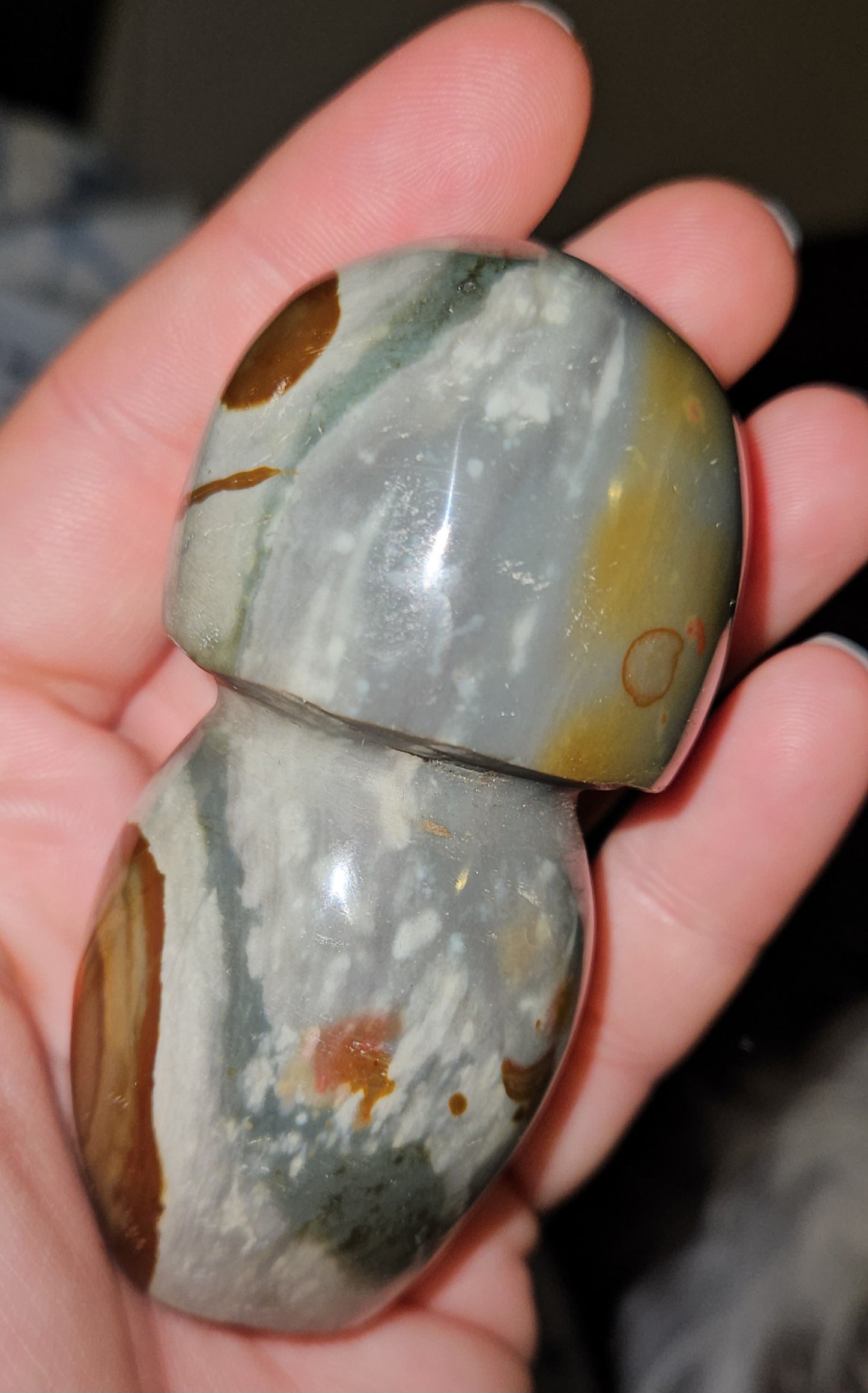 Polychrome Jasper Mushroom