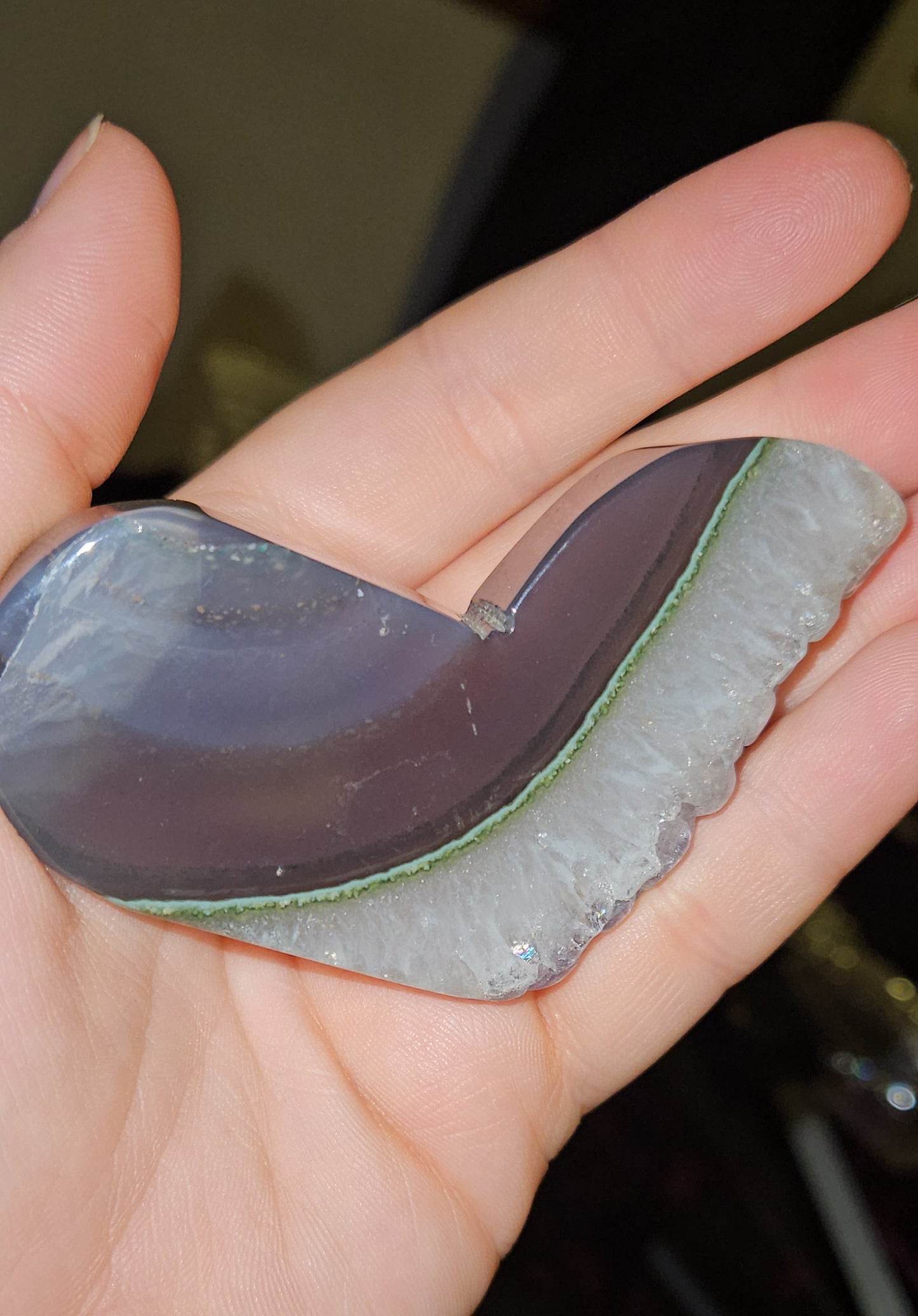 Banded Agate Heart
