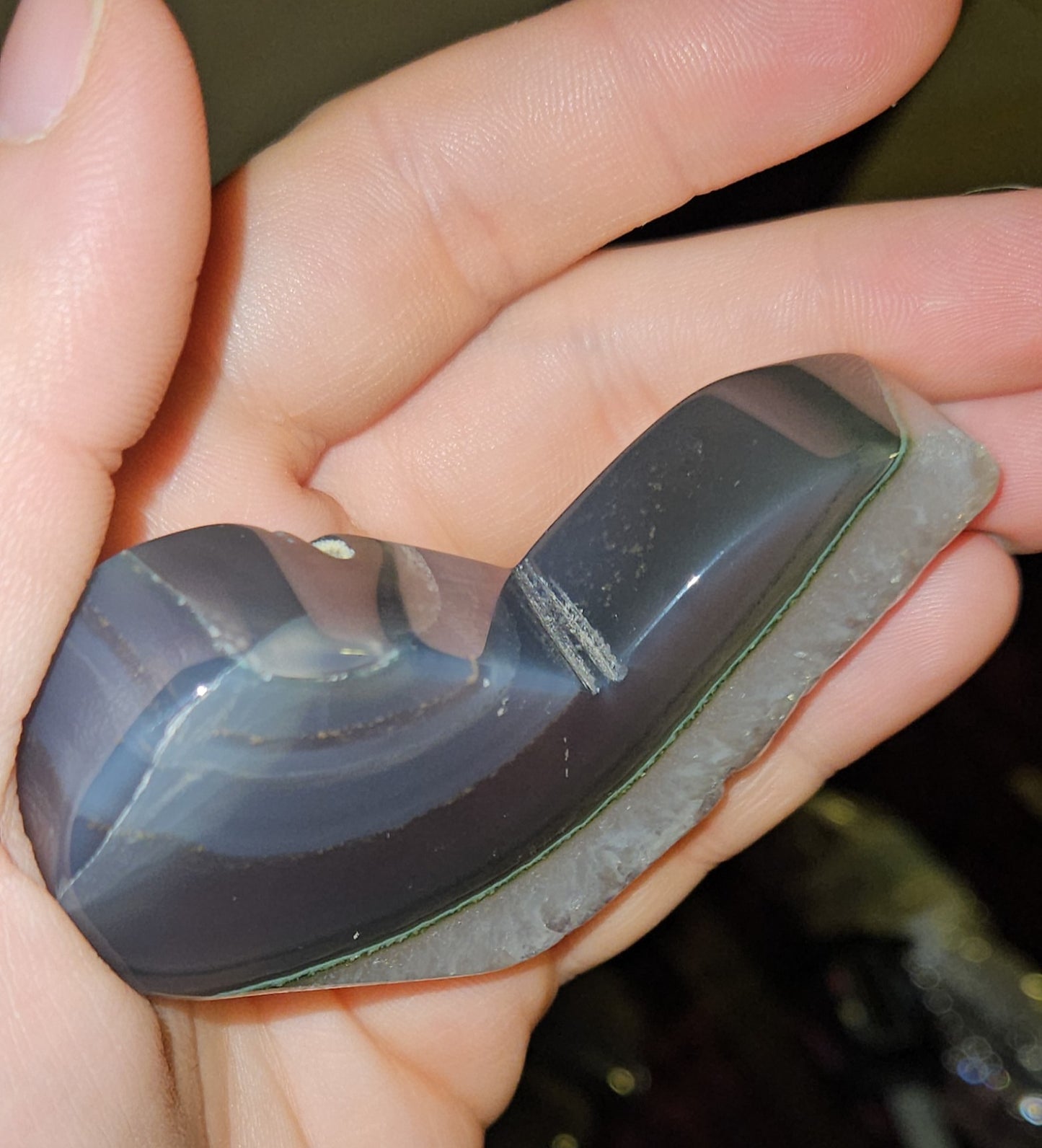 Banded Agate Heart