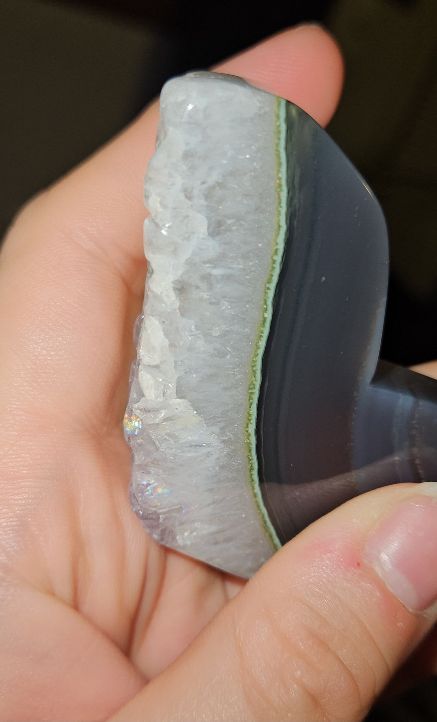 Banded Agate Heart