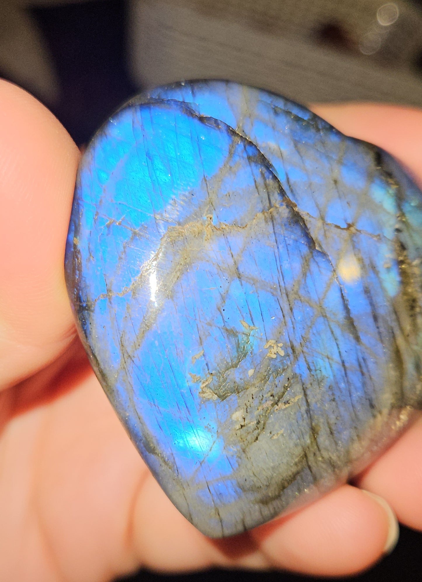Labradorite Heart