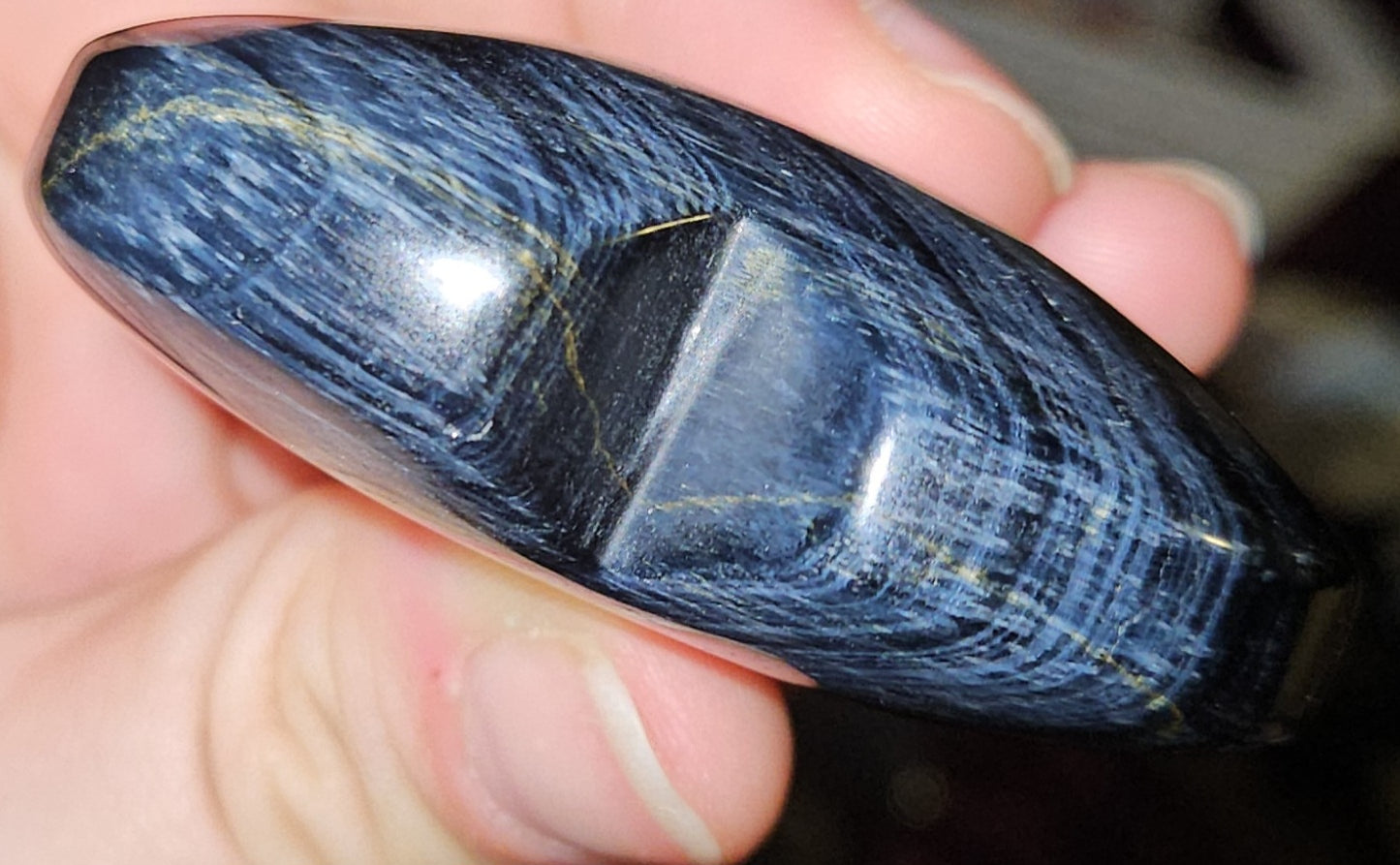 Blue Tigers Eye Heart