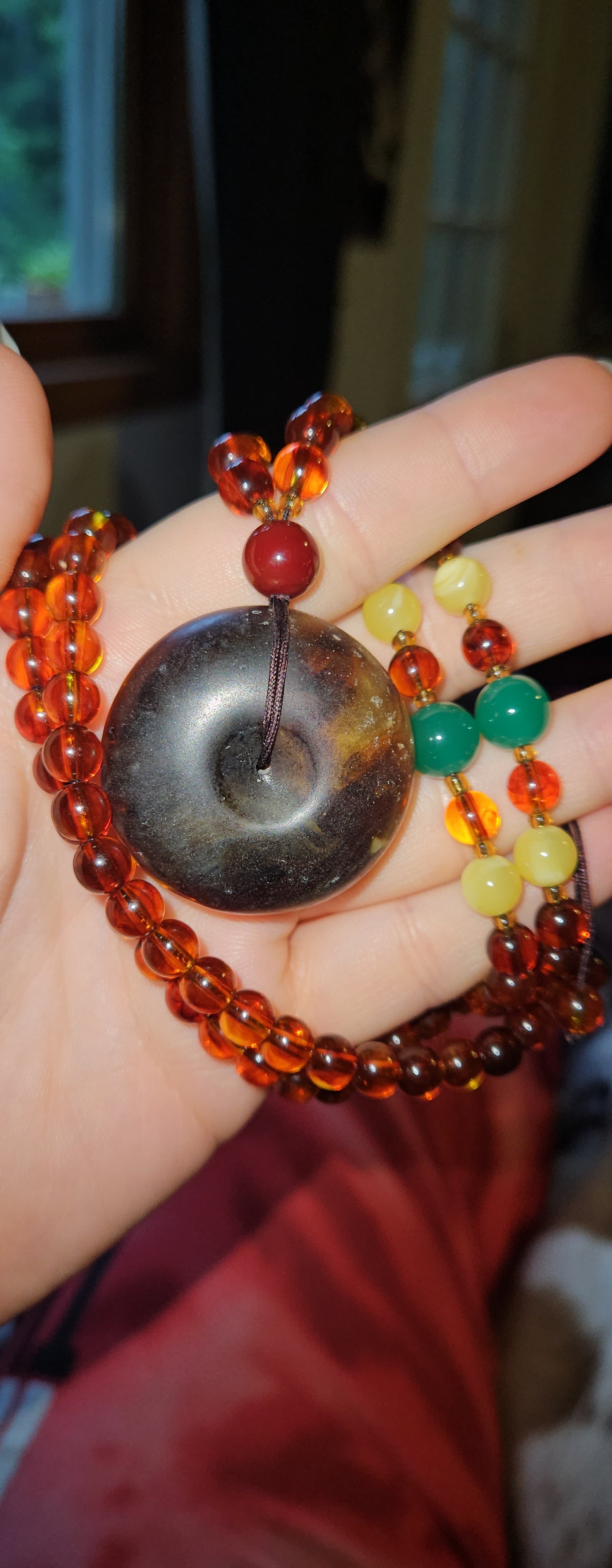 Traditional Chinese Beaded Resin Necklaces