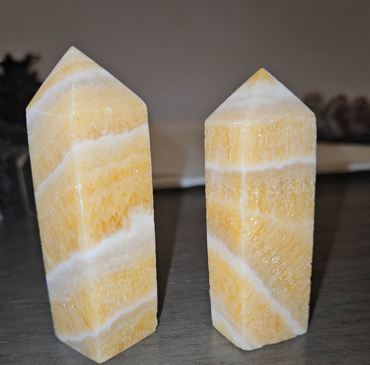 Honey Calcite Towers