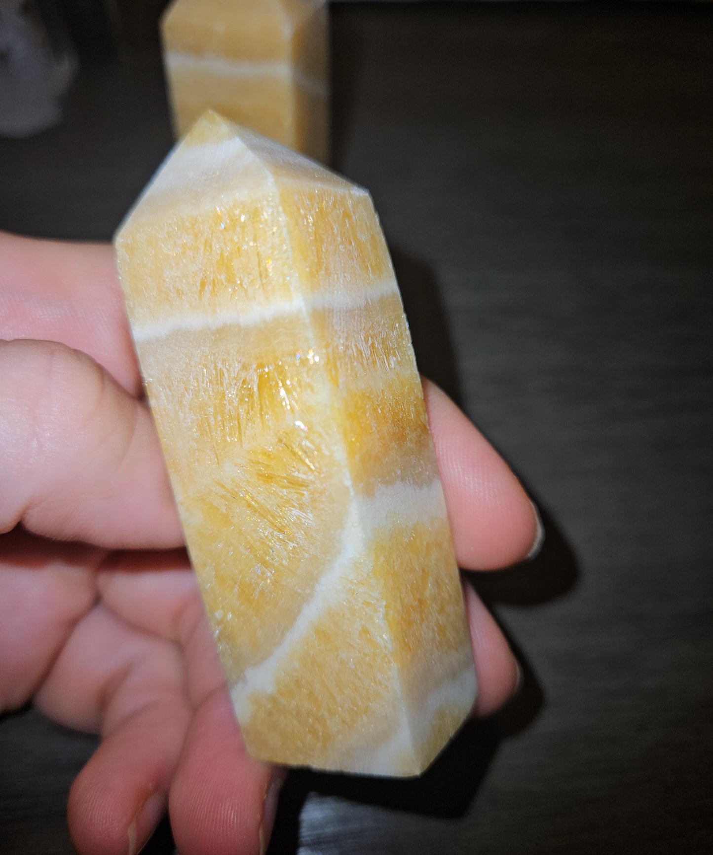 Honey Calcite Towers