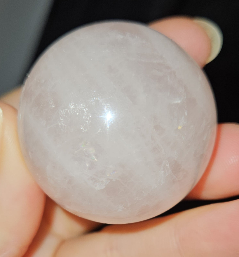 Rose Quartz Sphere (star flash)