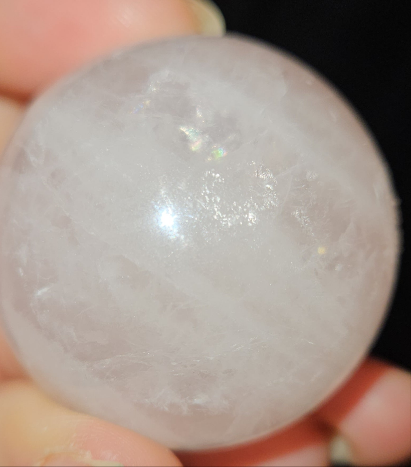 Rose Quartz Sphere (star flash)