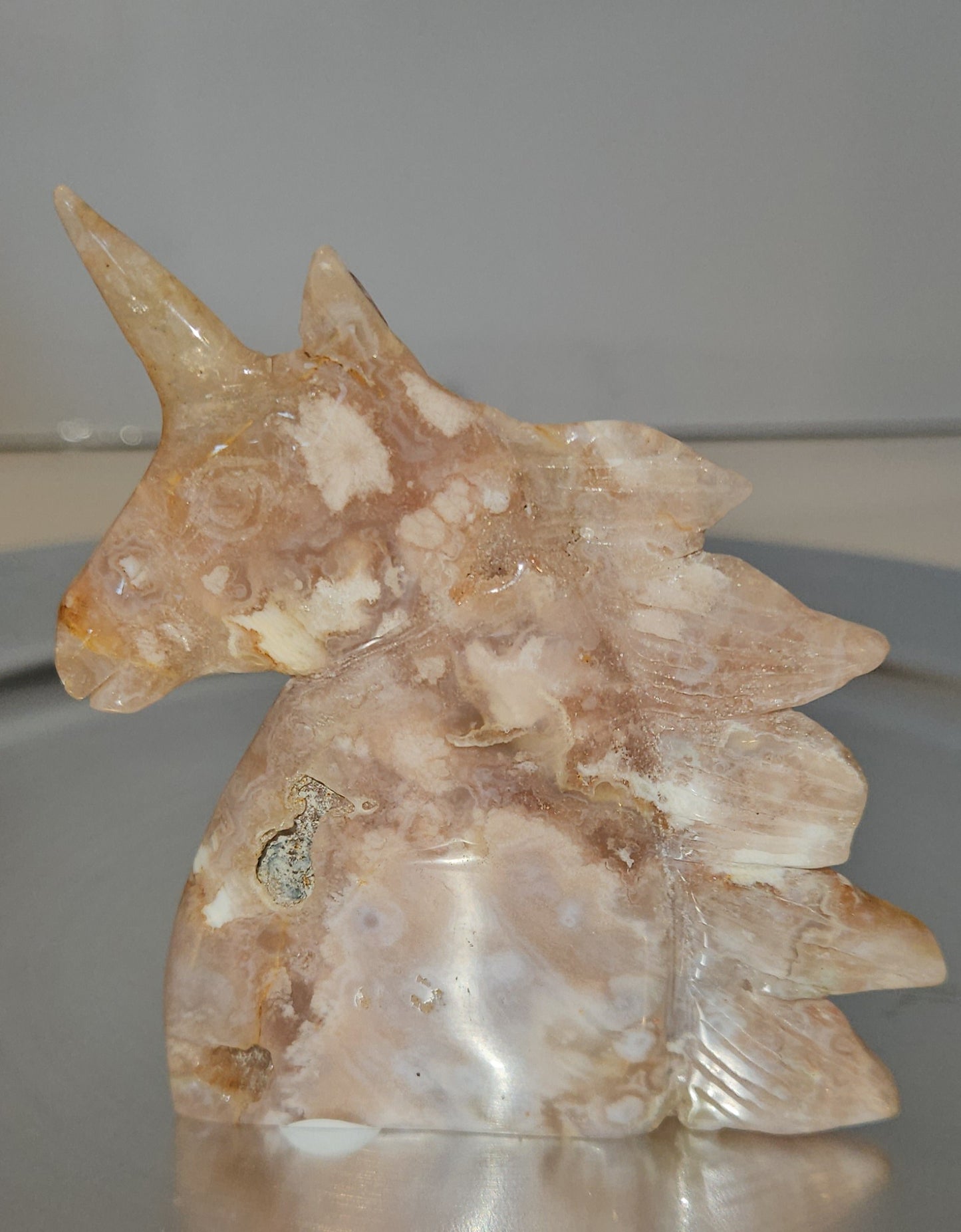 Flower Agate Unicorn