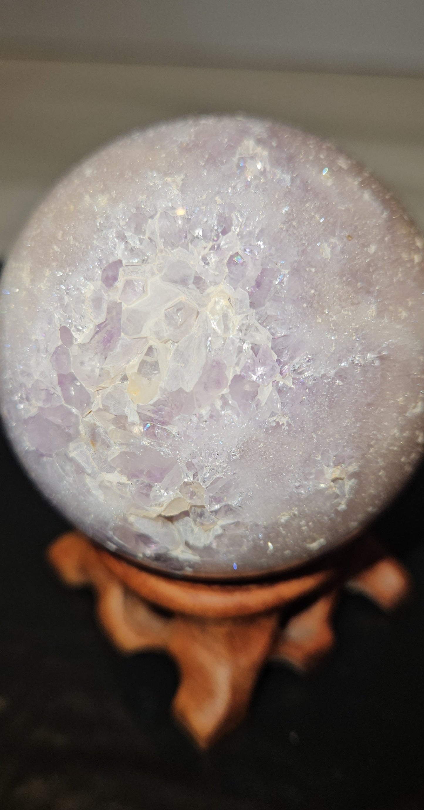 Pink Amethyst Druzy Sphere