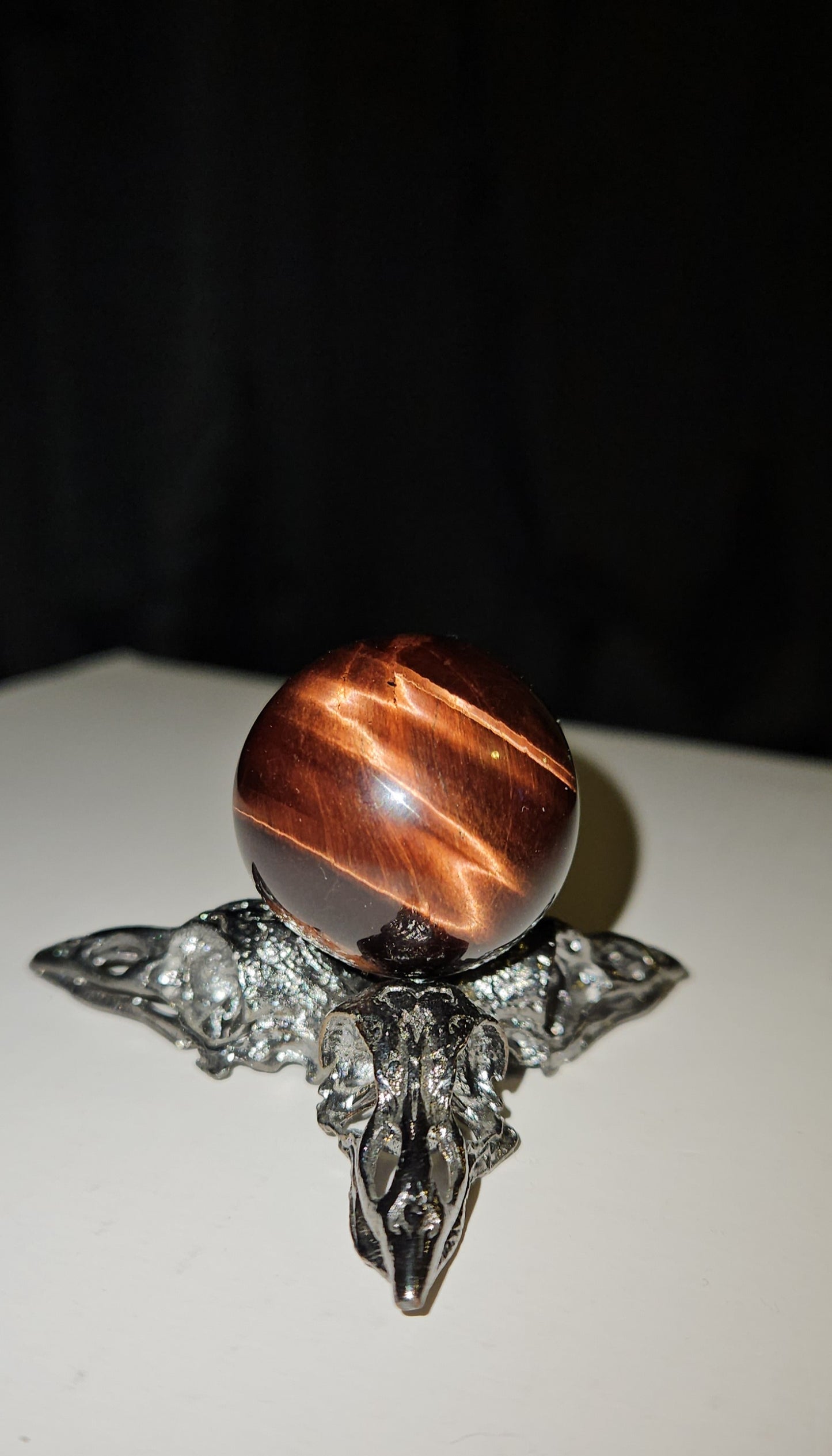 Raven Skull Sphere Stands