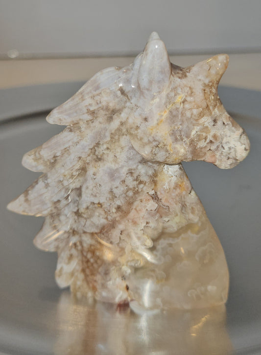 Flower Agate Unicorn