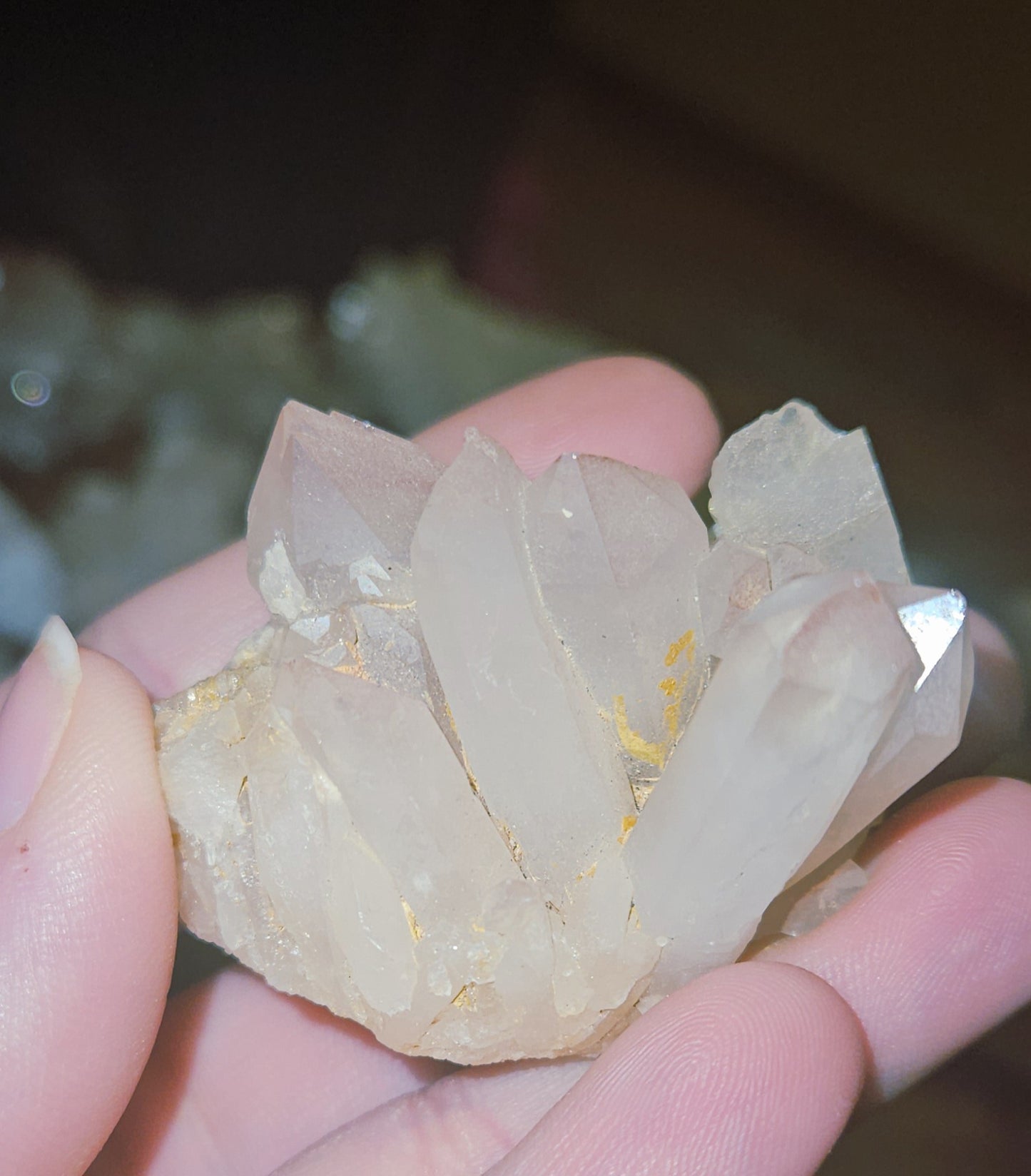 Pink Himalayan Quartz Clusters