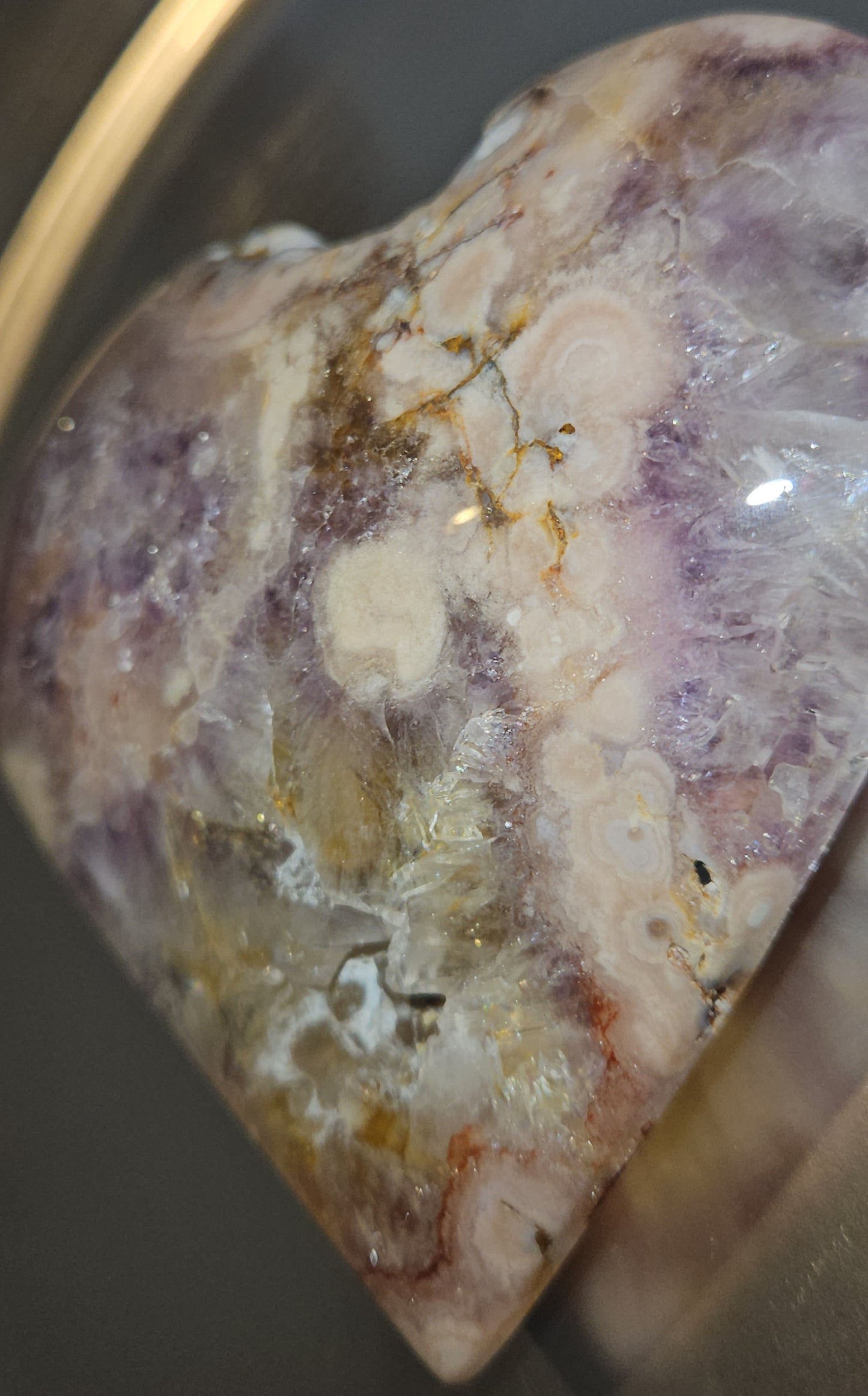 Pink Amethyst Heart