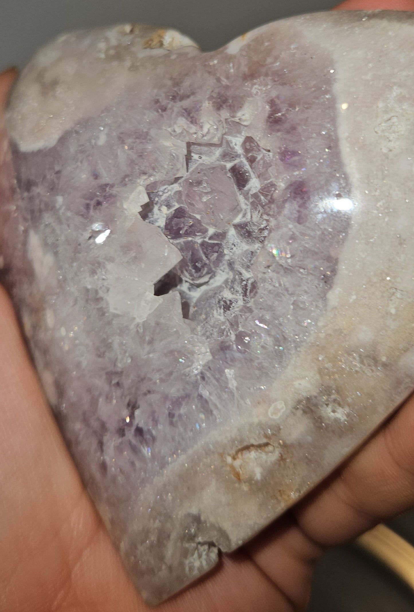 Pink Amethyst Heart