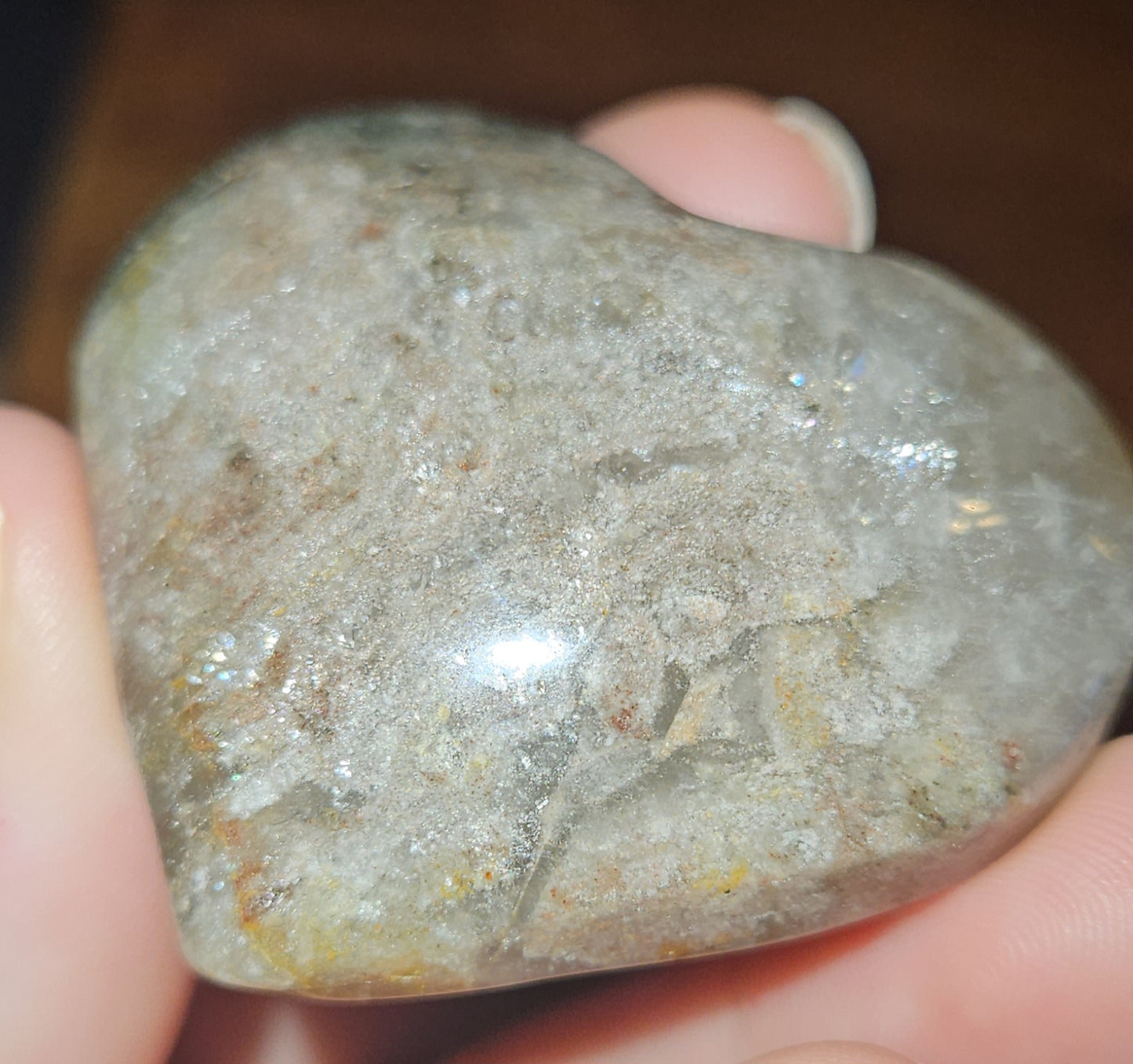 Garden/Phantom Quartz Heart