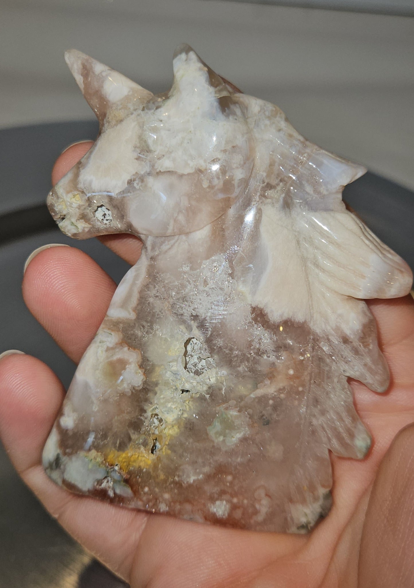 Flower Agate Unicorn