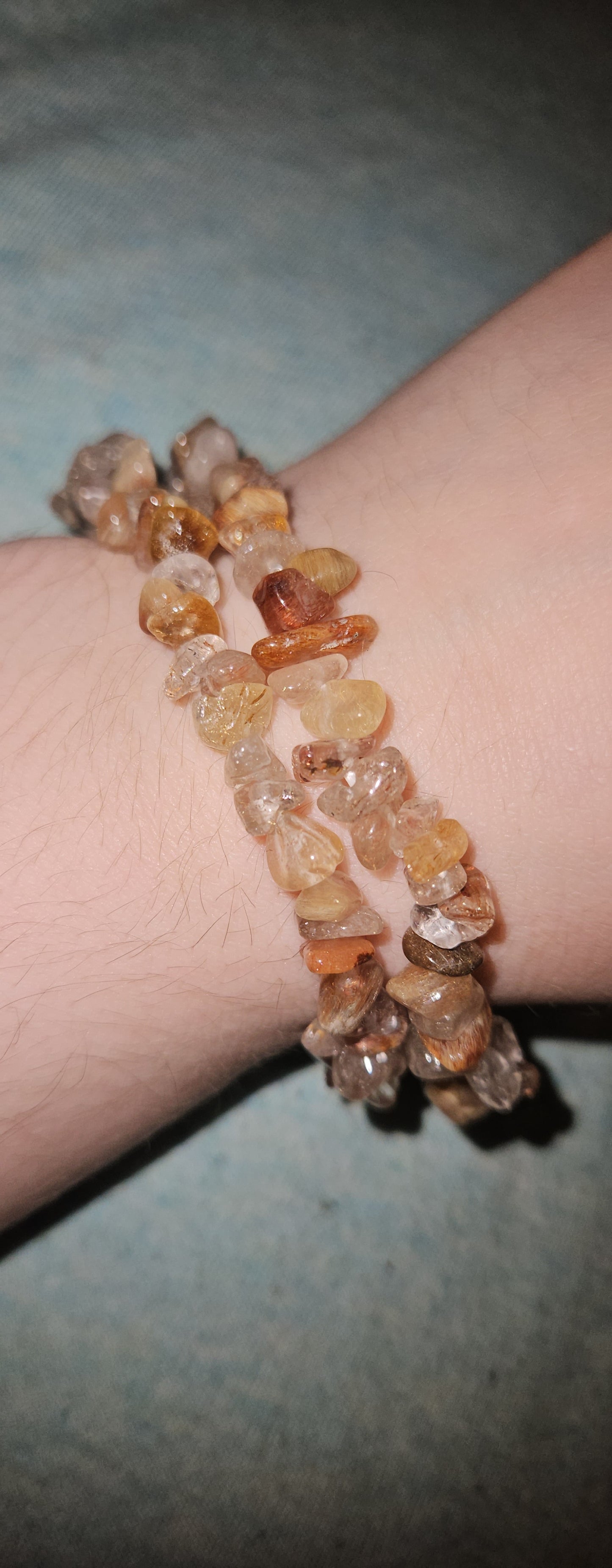 Golden Rutile Chip Bracelet