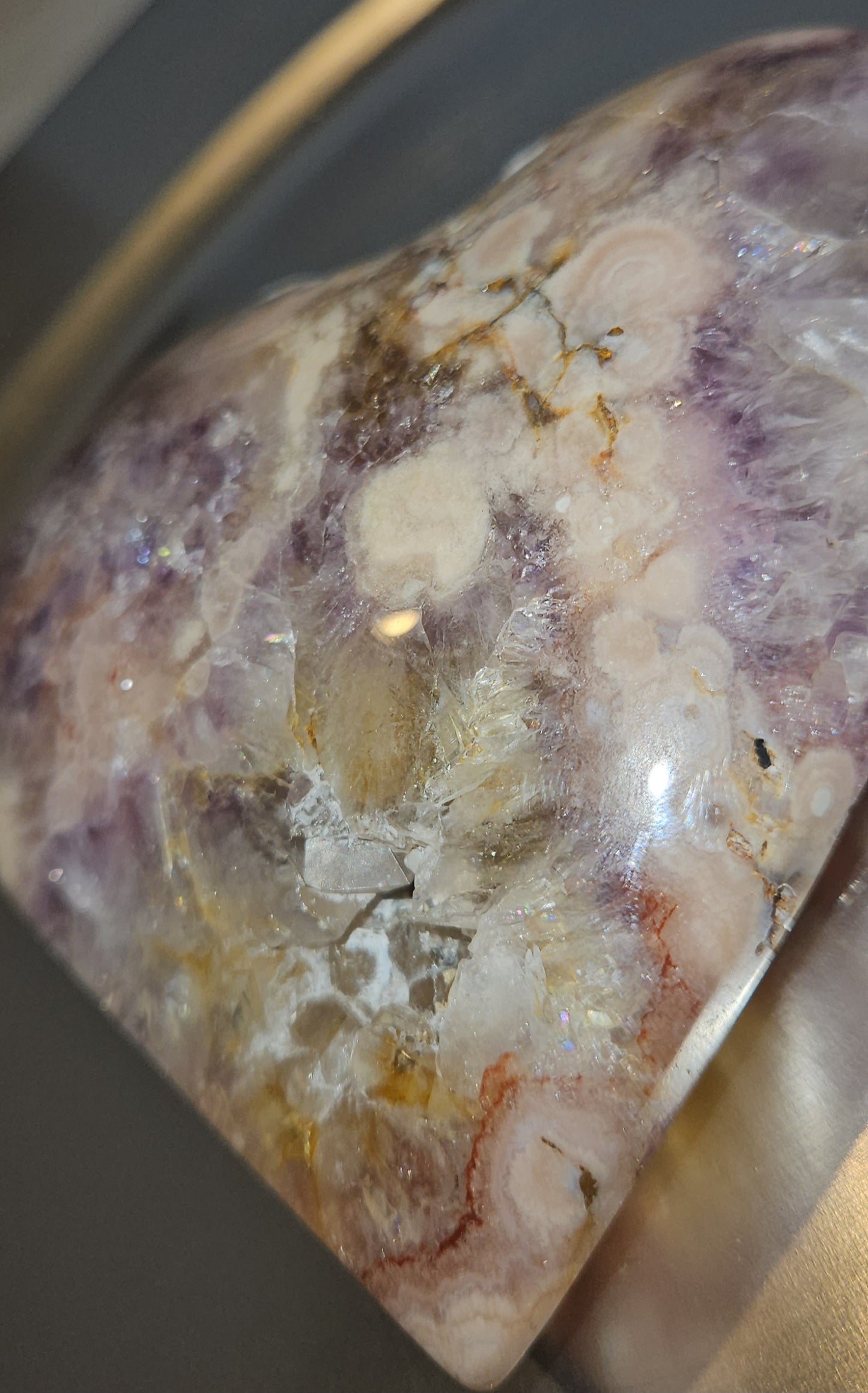 Pink Amethyst Heart