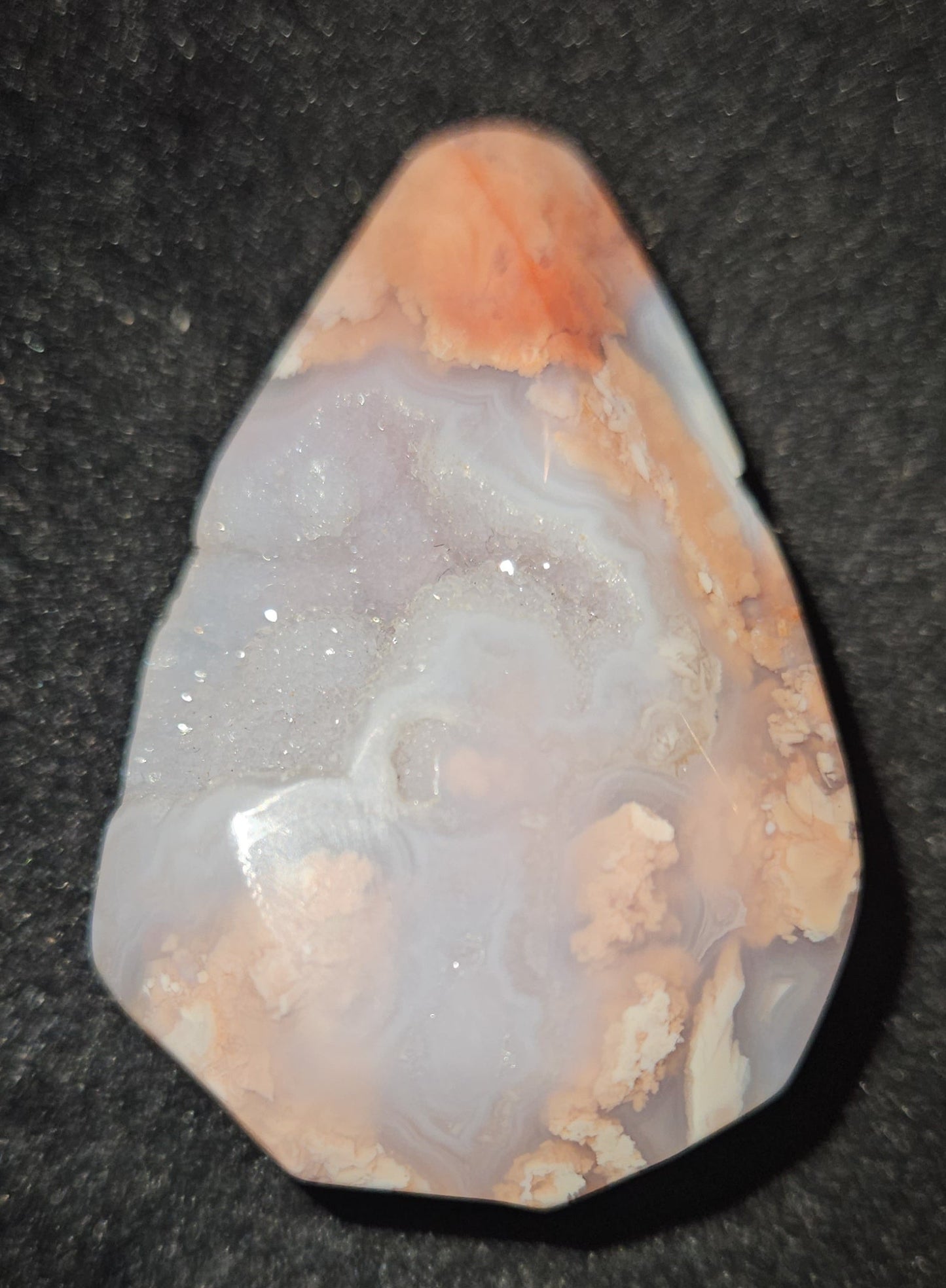 Pink Druzy Agate