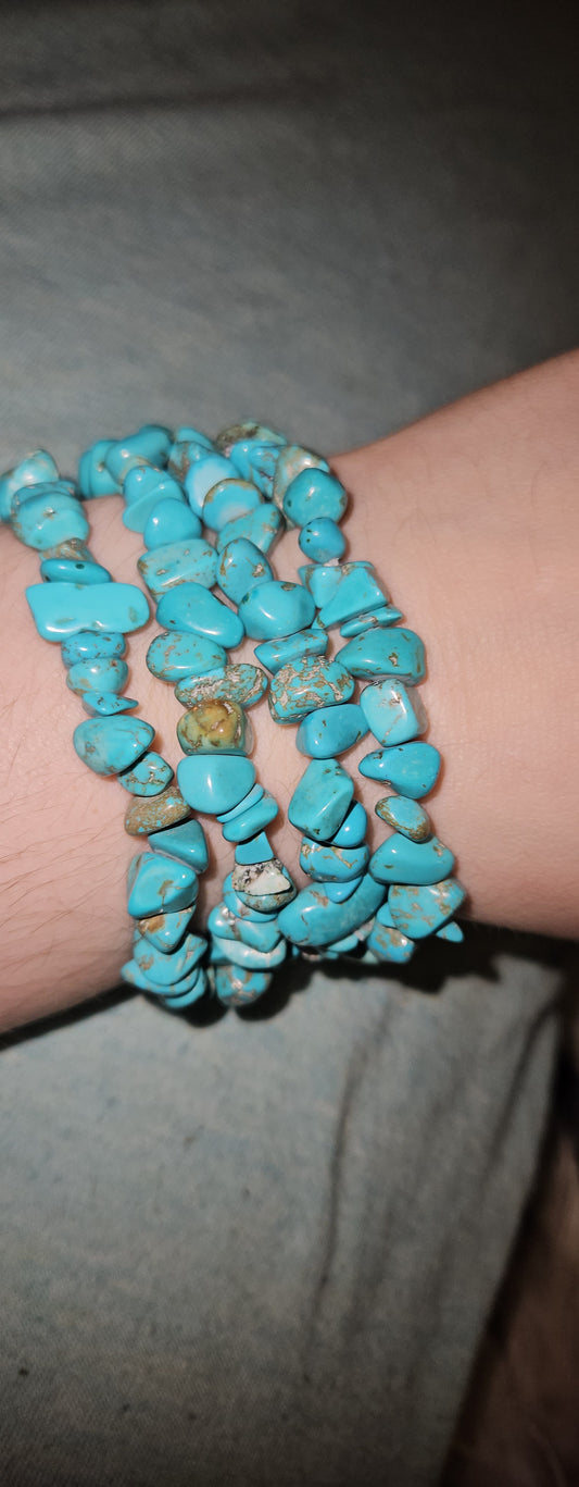 Turquoise Chip Bracelet