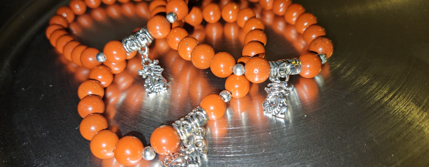 Red Jasper Dragon Bracelet