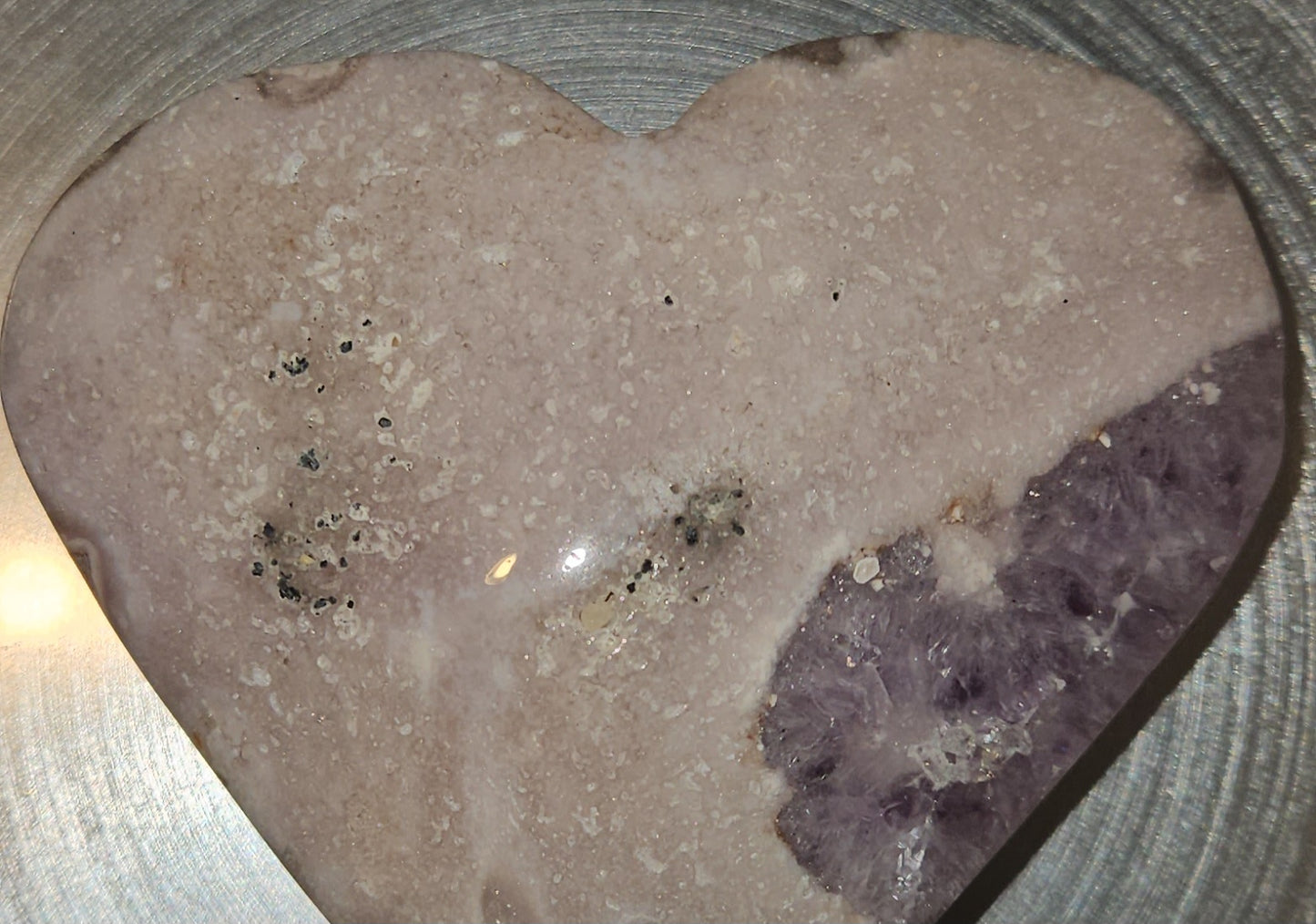 Pink Amethyst Heart