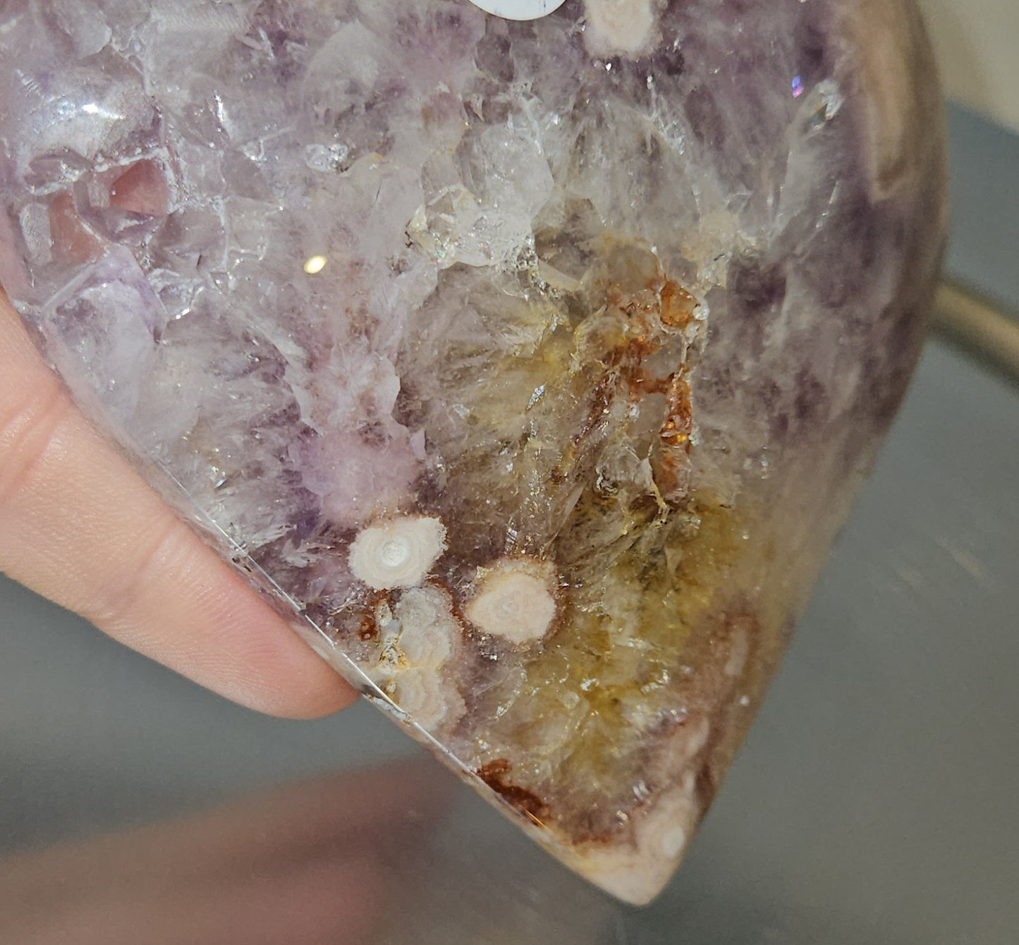 Pink Amethyst Heart