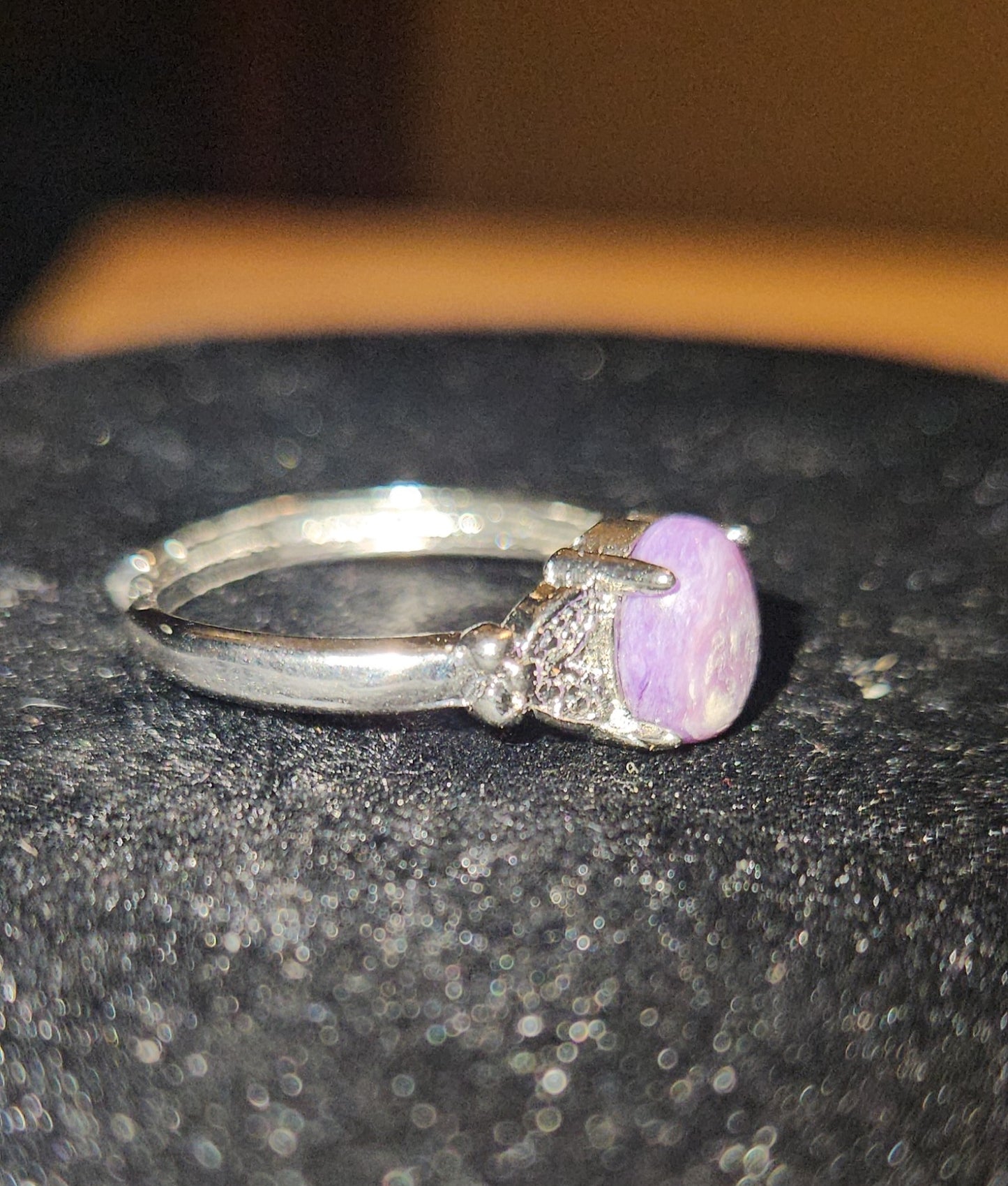 Lepidolite Ring