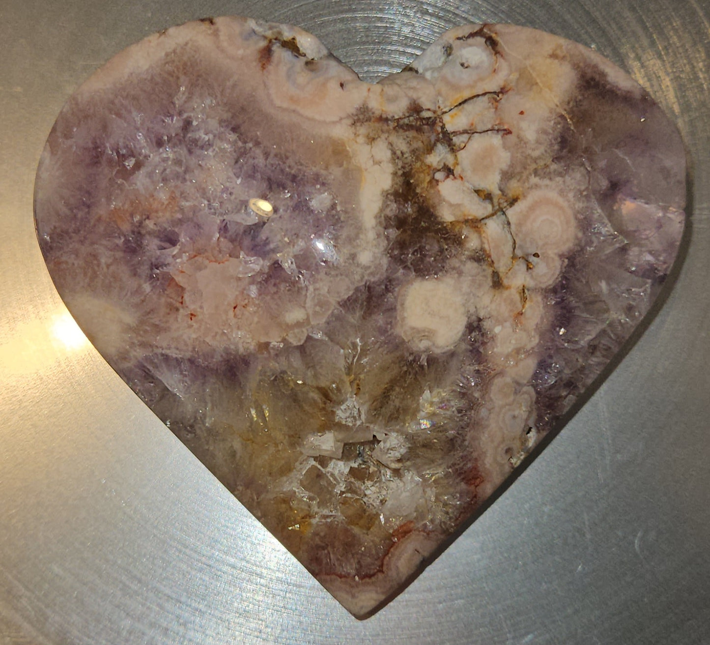Pink Amethyst Heart