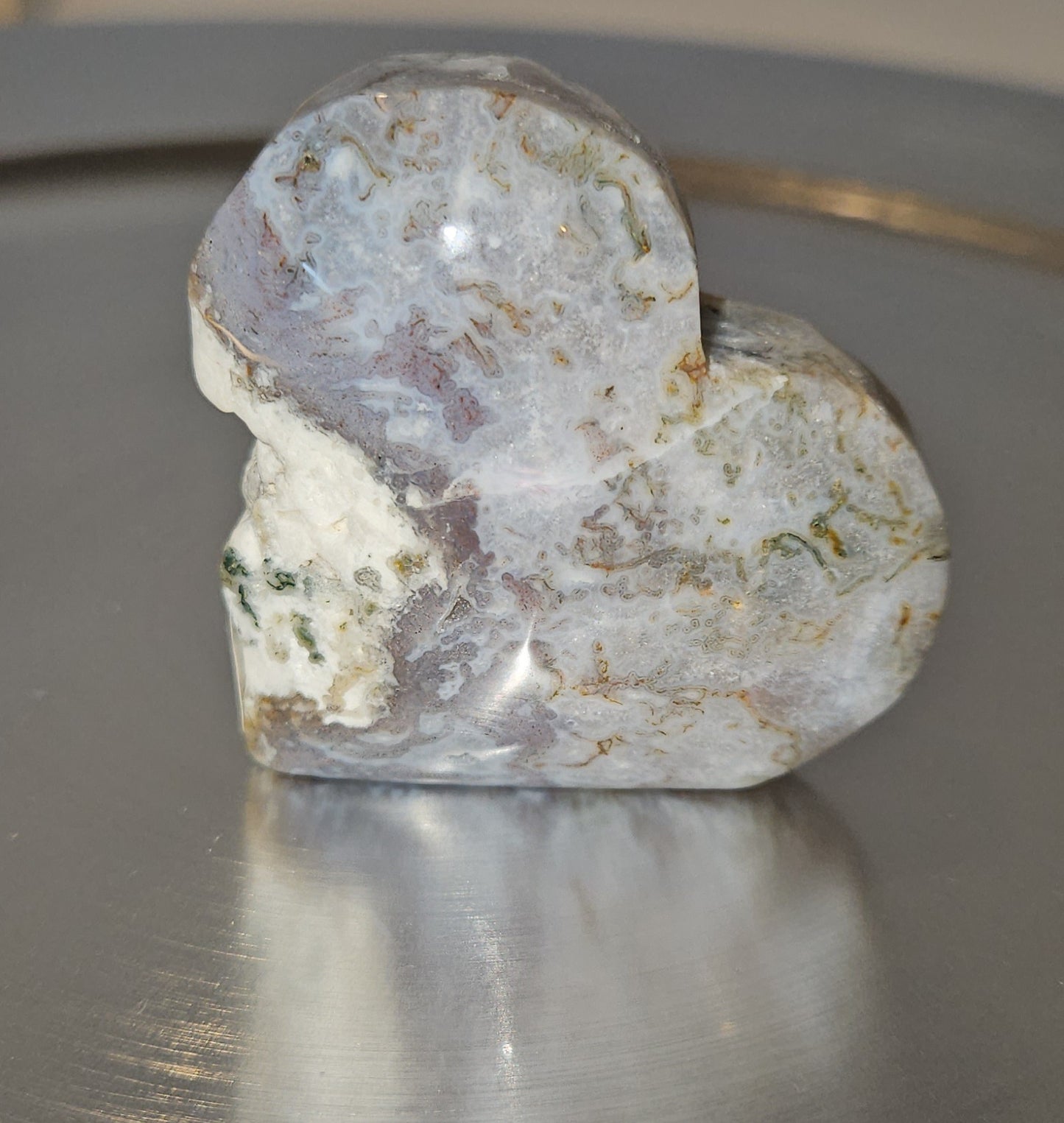 Moss Agate Hearts