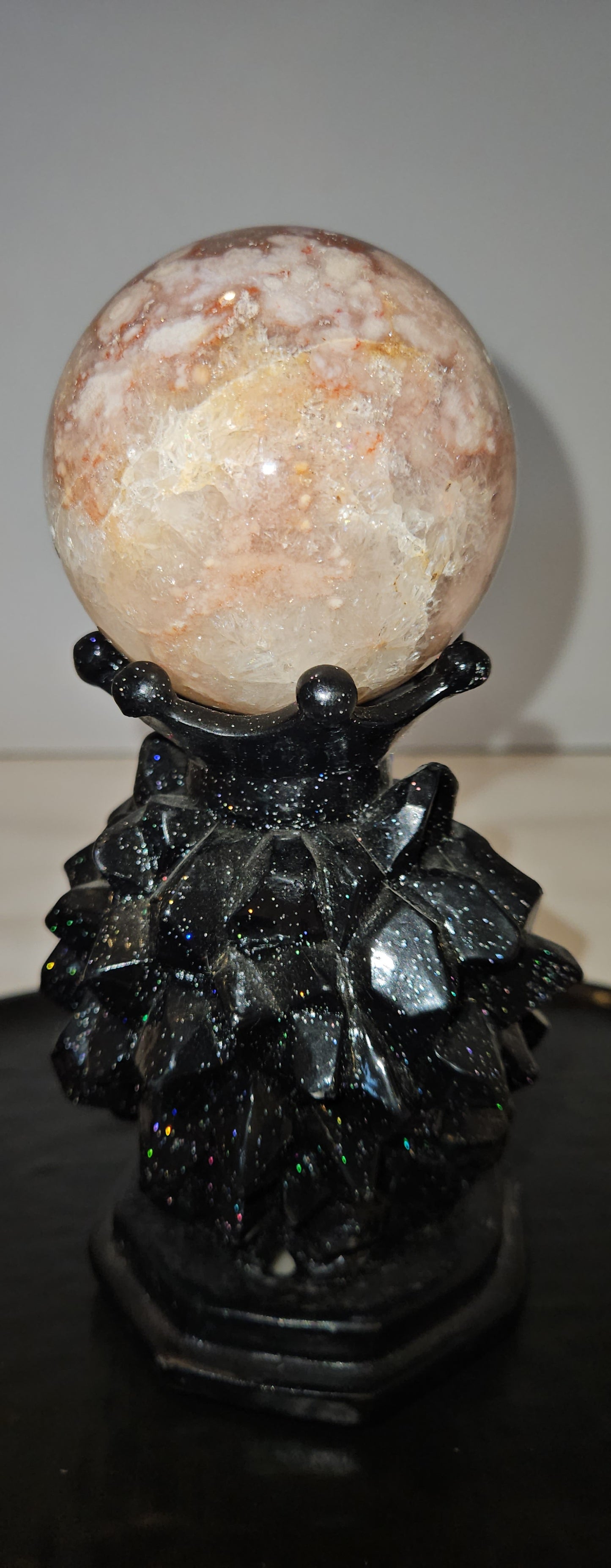 Pink Amethyst Druzy Sphere
