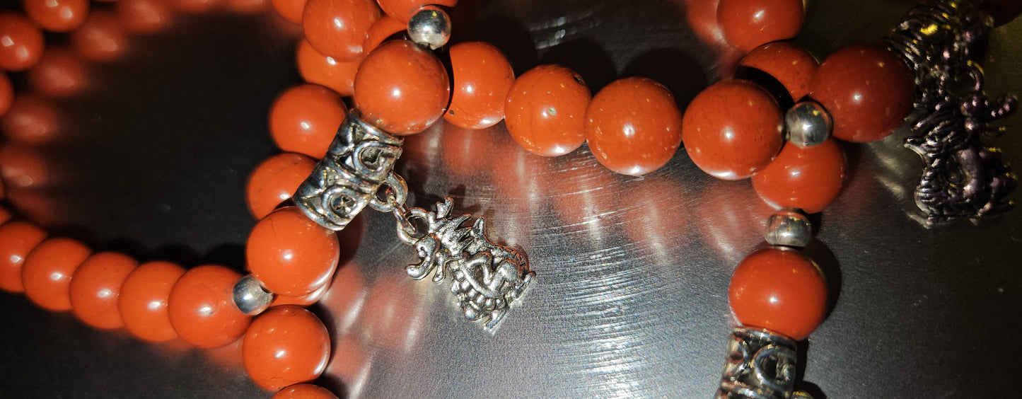 Red Jasper Dragon Bracelet