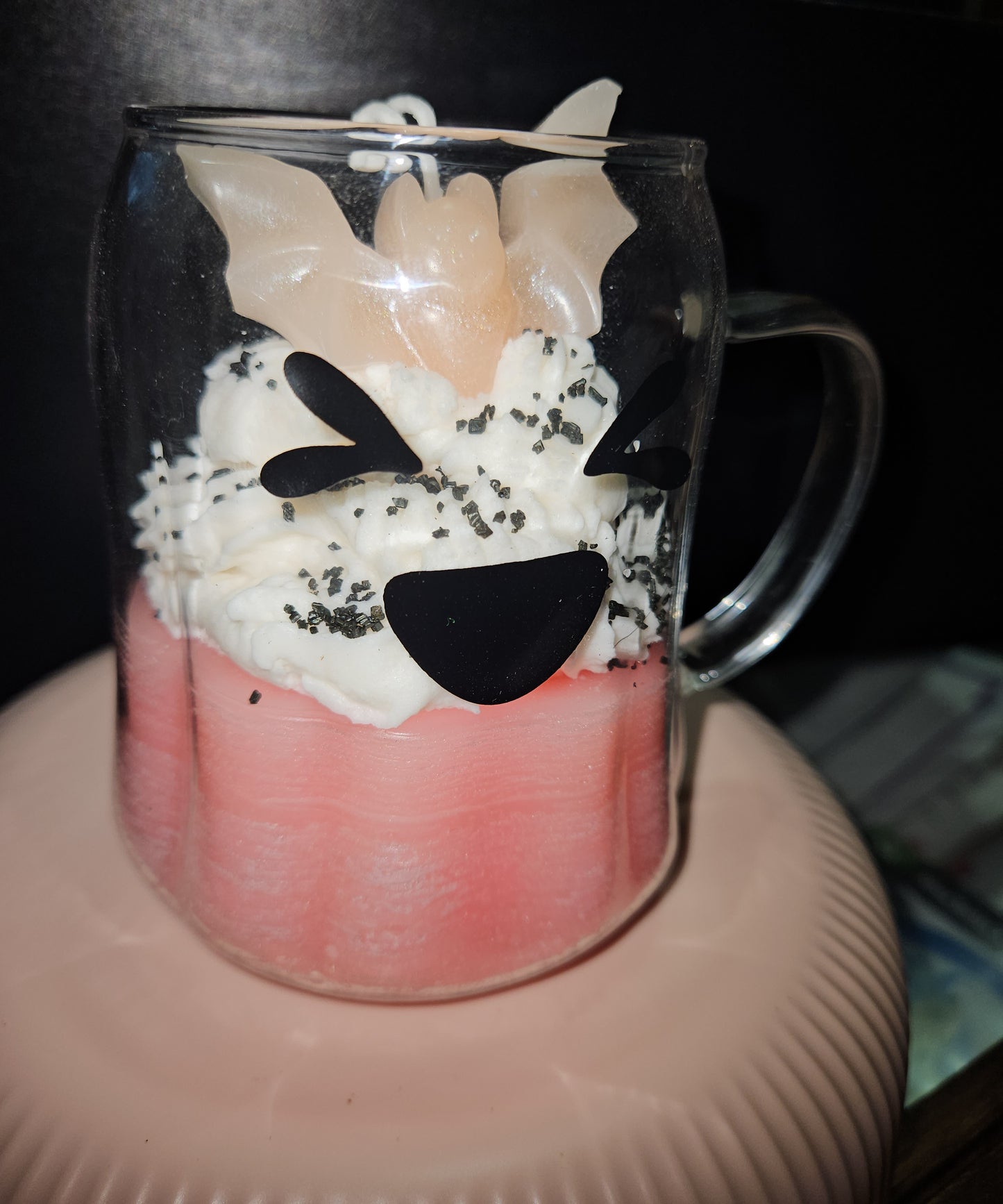 Pinky Ghost Mug Candles