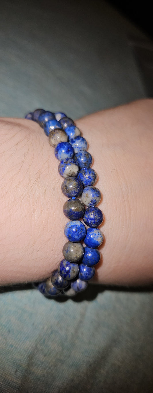 Lapis Lazuli Bracelet UV Reactive