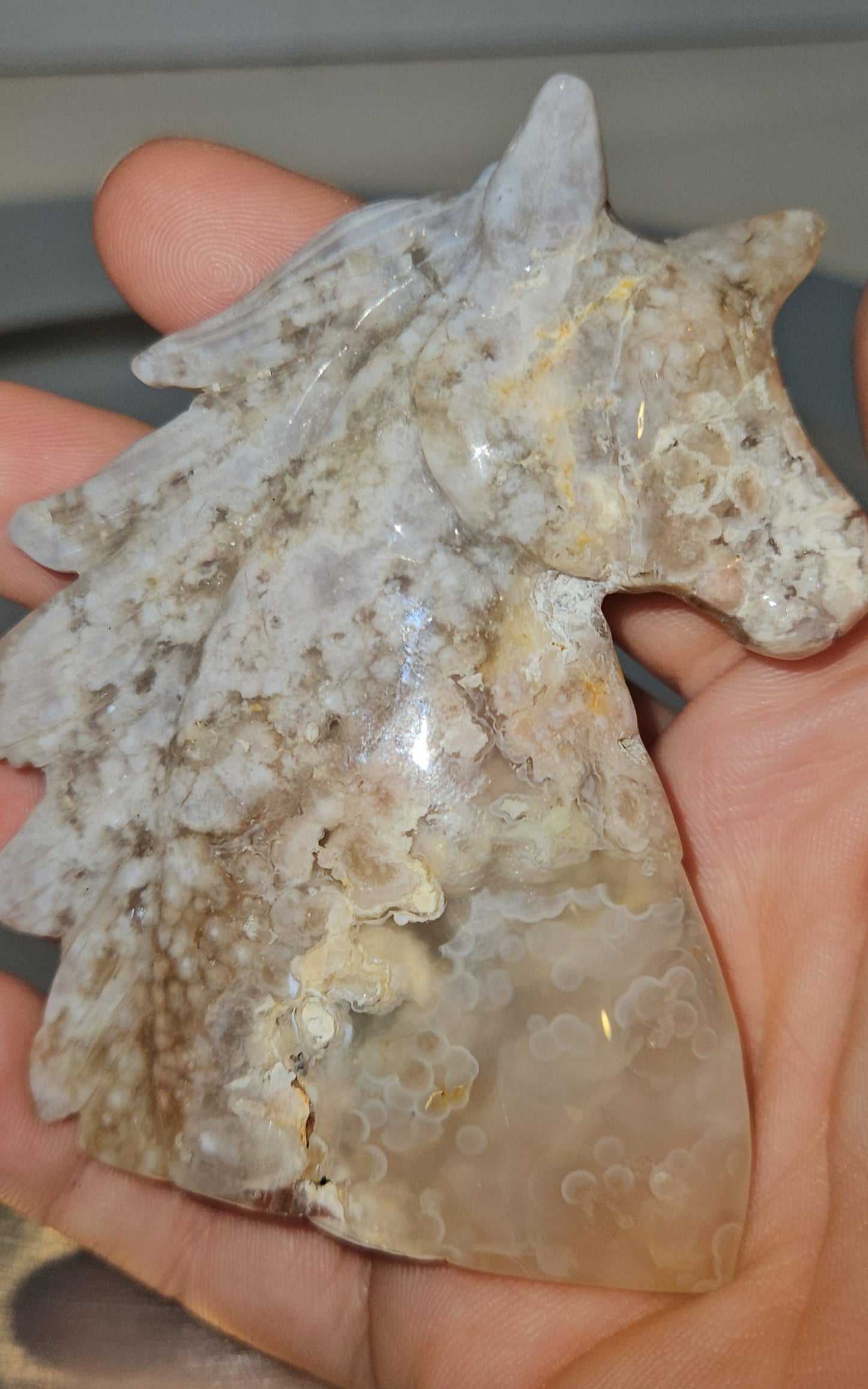 Flower Agate Unicorn