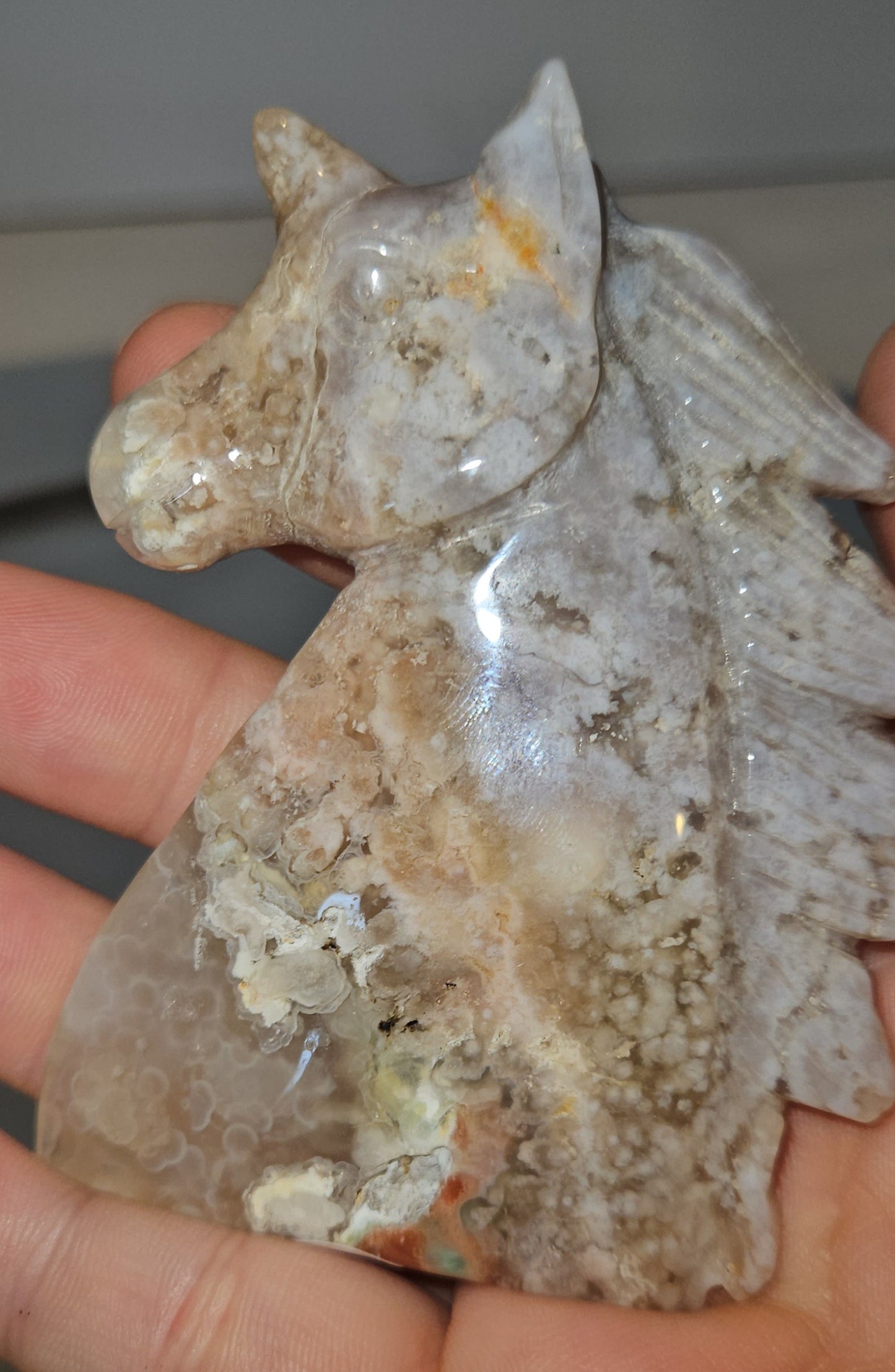 Flower Agate Unicorn