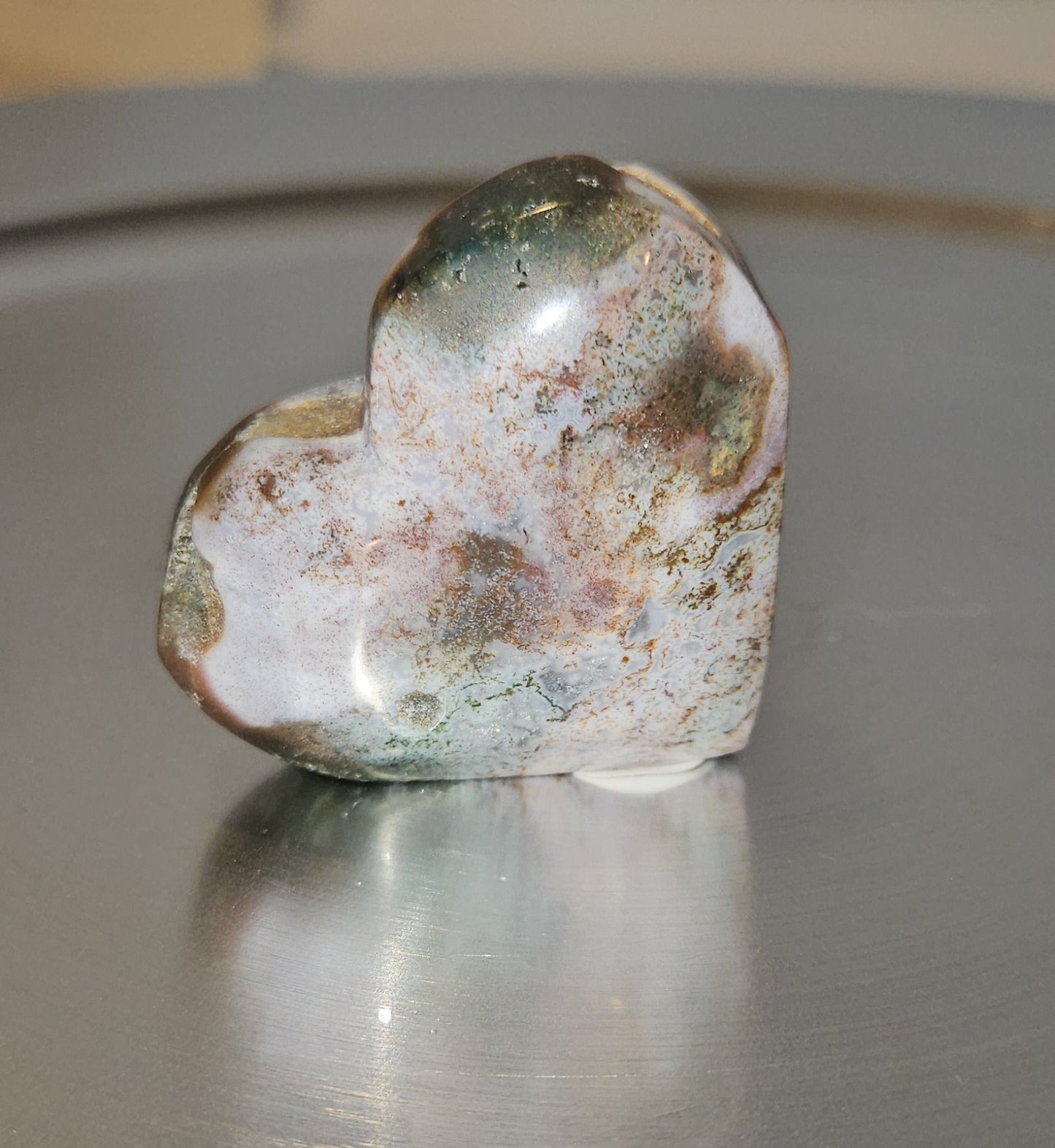 Moss Agate Hearts